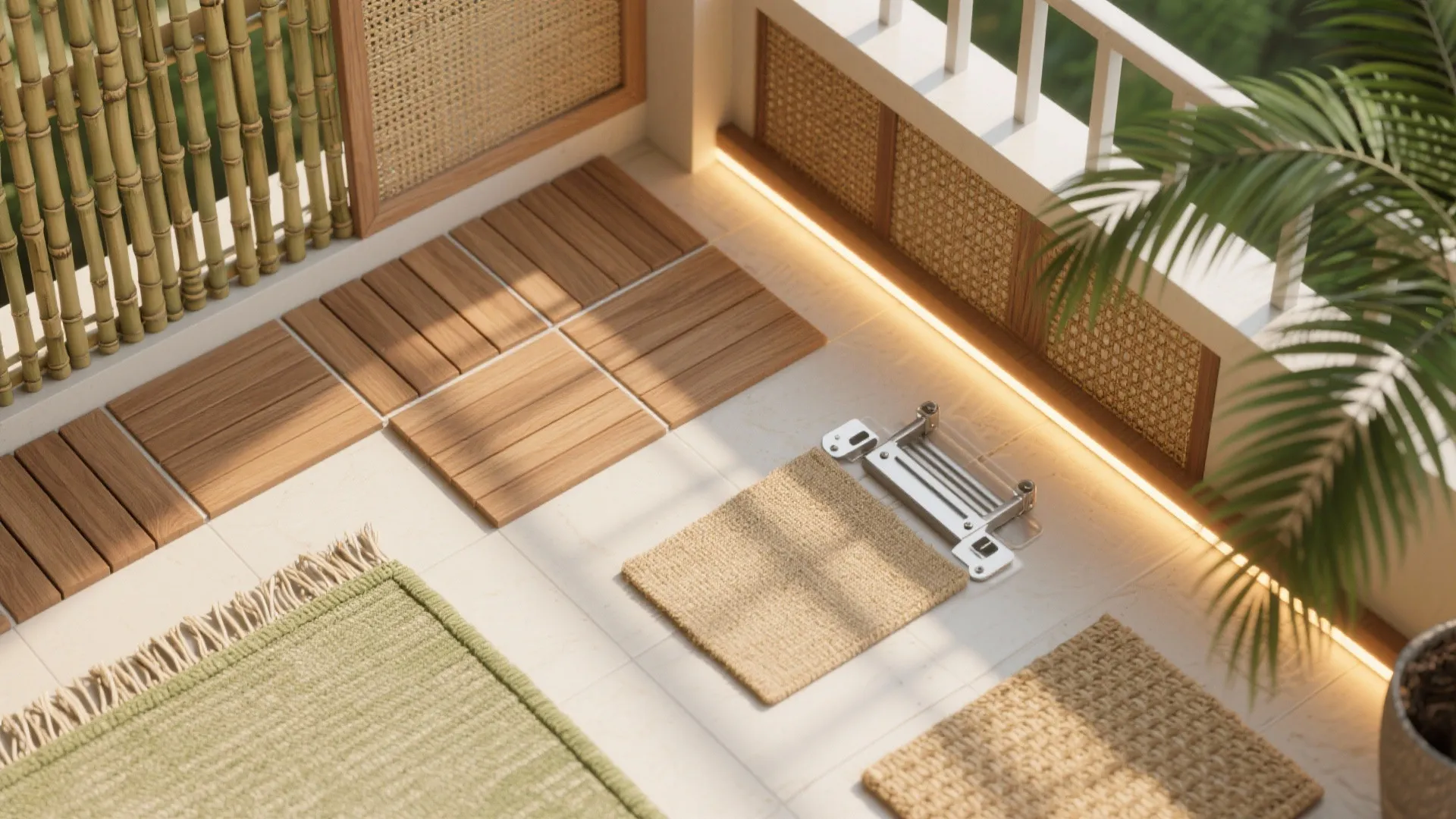 Warm wood accents and local textures