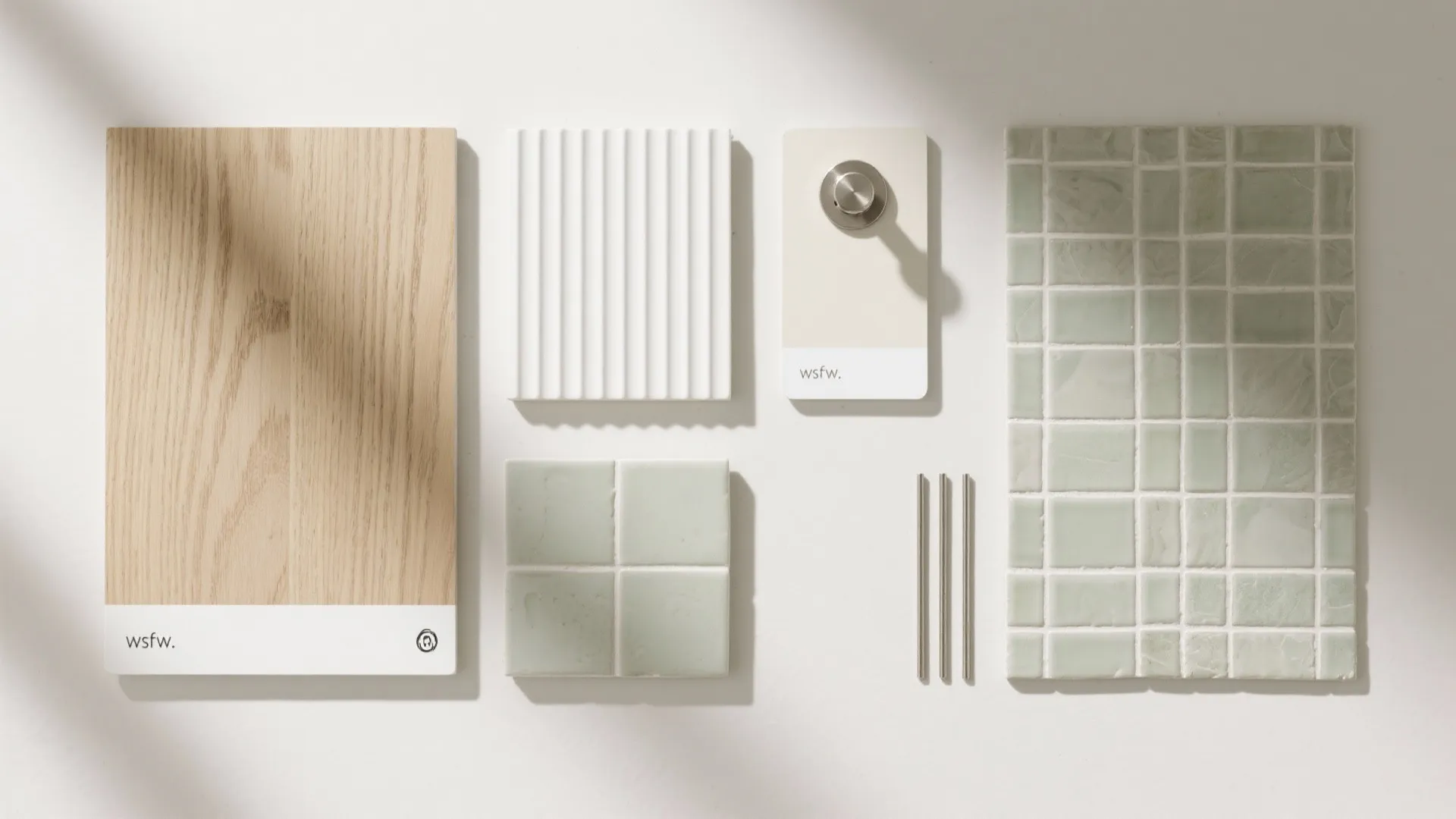 Warm Wood Accents with Textured Tile