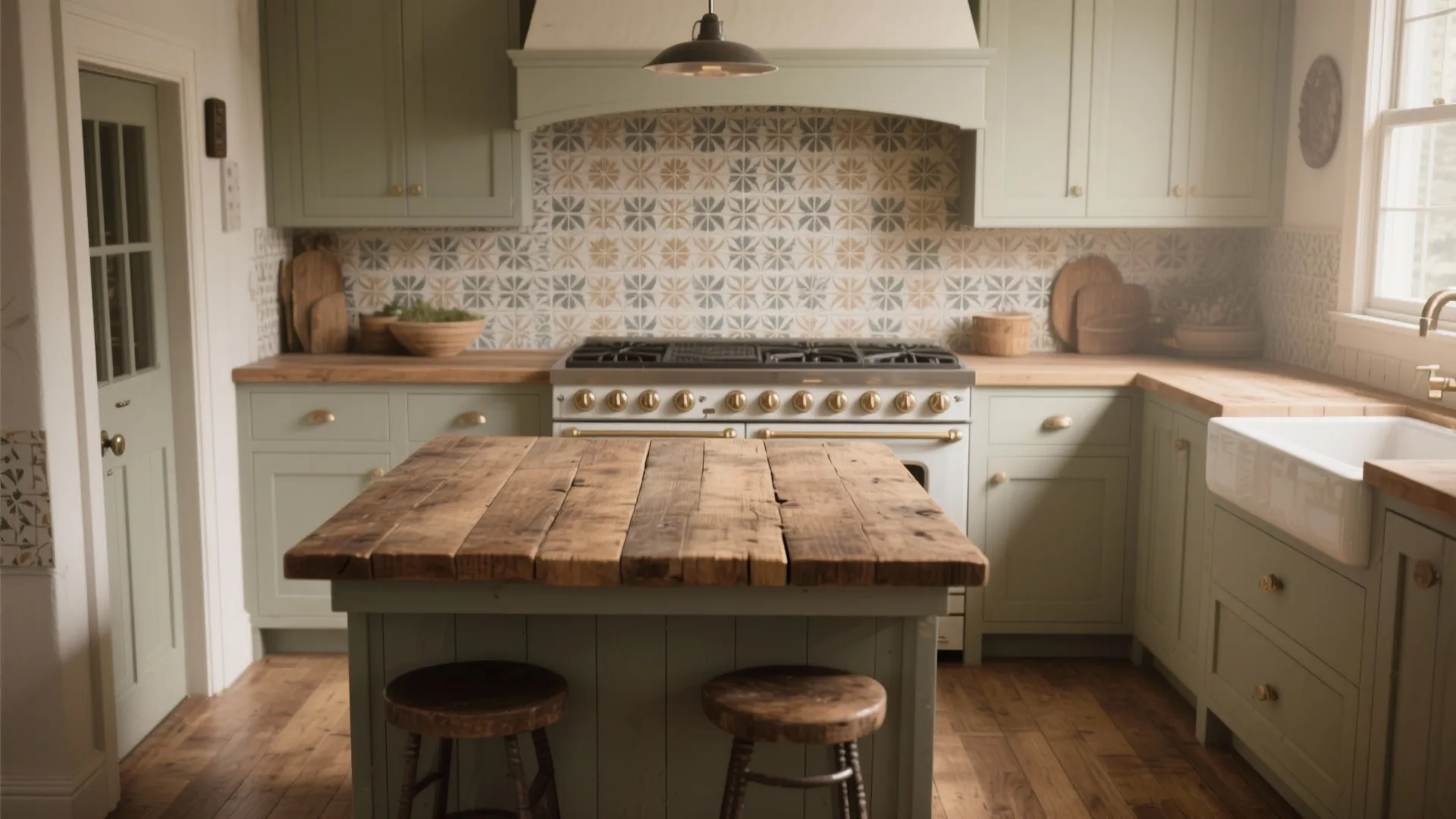 Tips 3: Mix rustic wood with refined tile