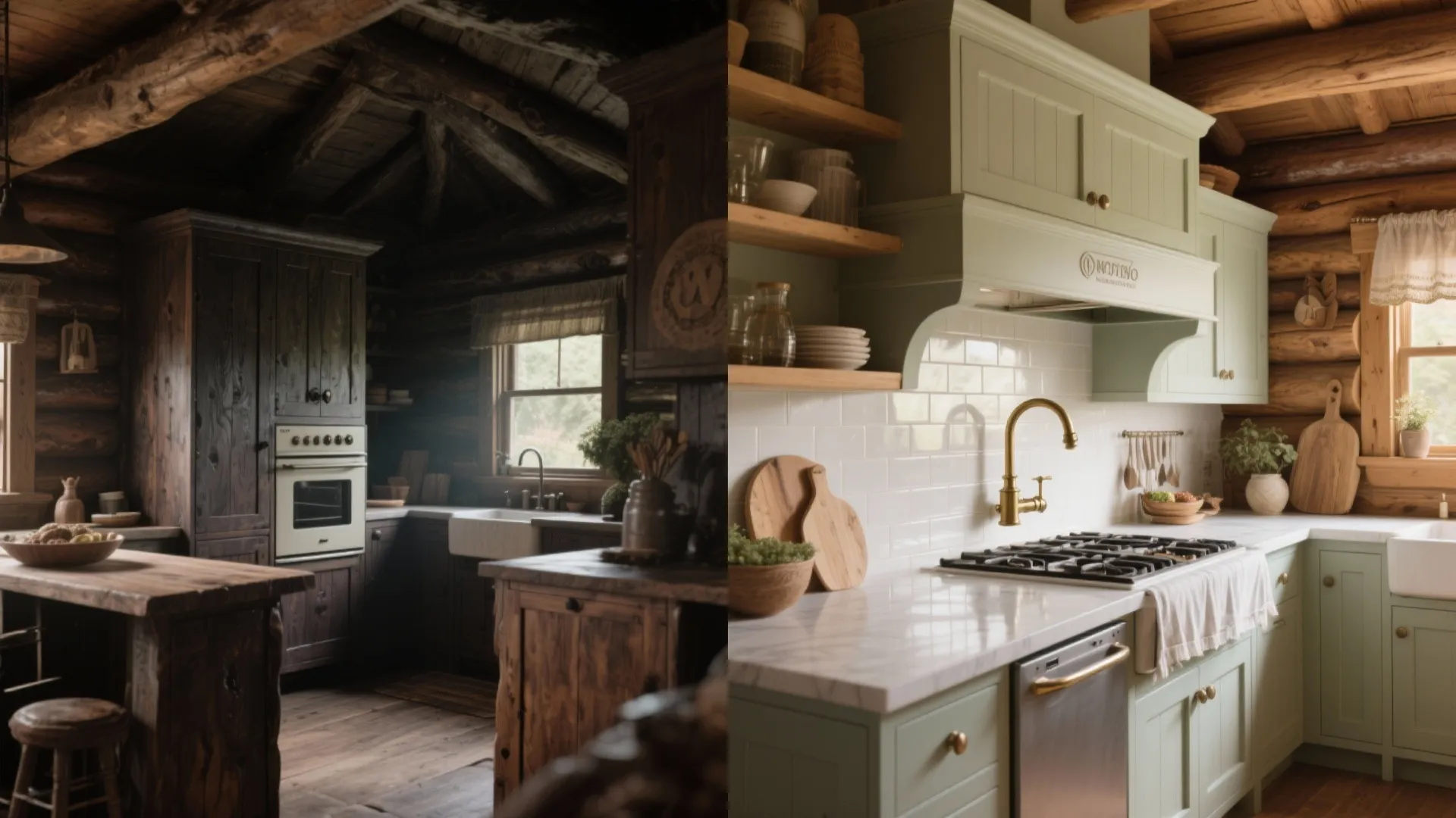 1. Layer wood tones, but control the scale