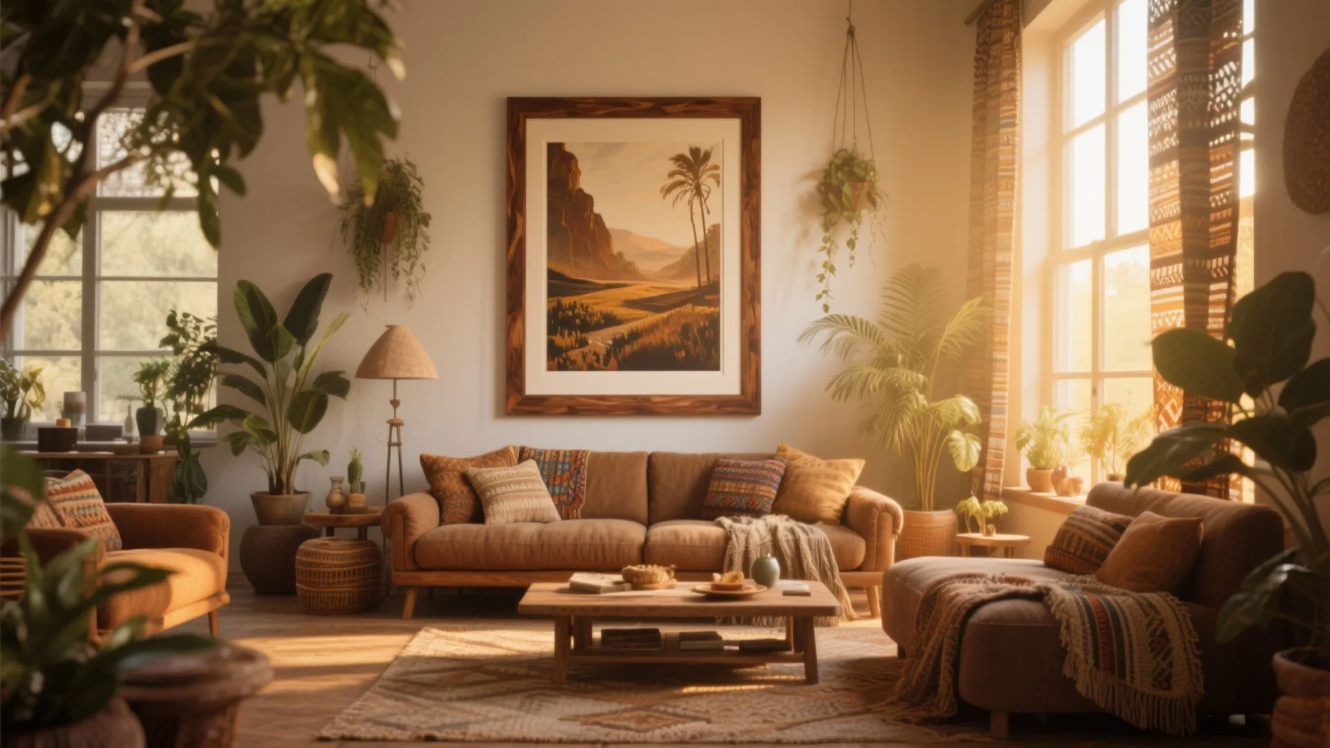 7. Complementing wood tones