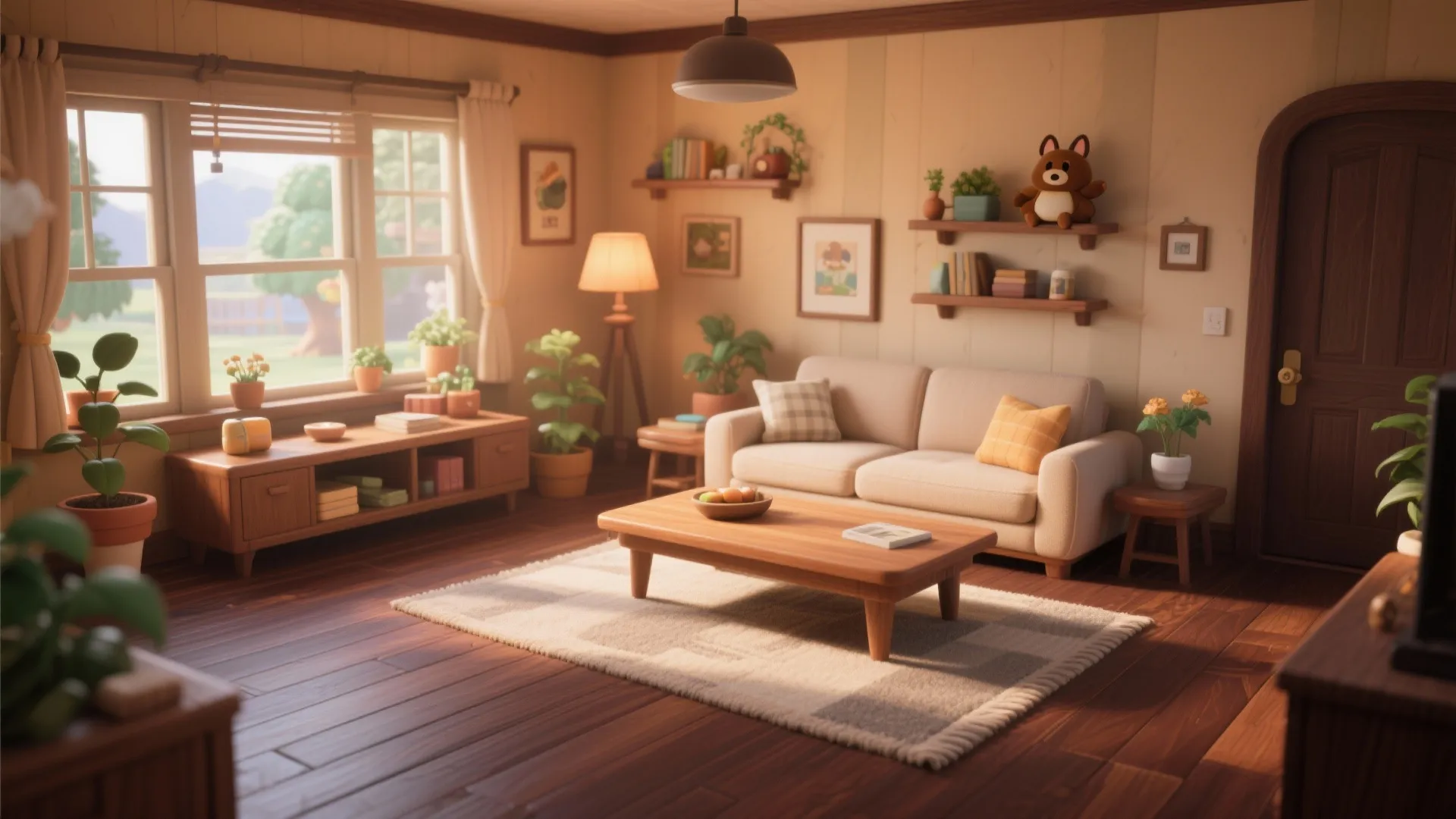 6. Wood-Toned Warmth