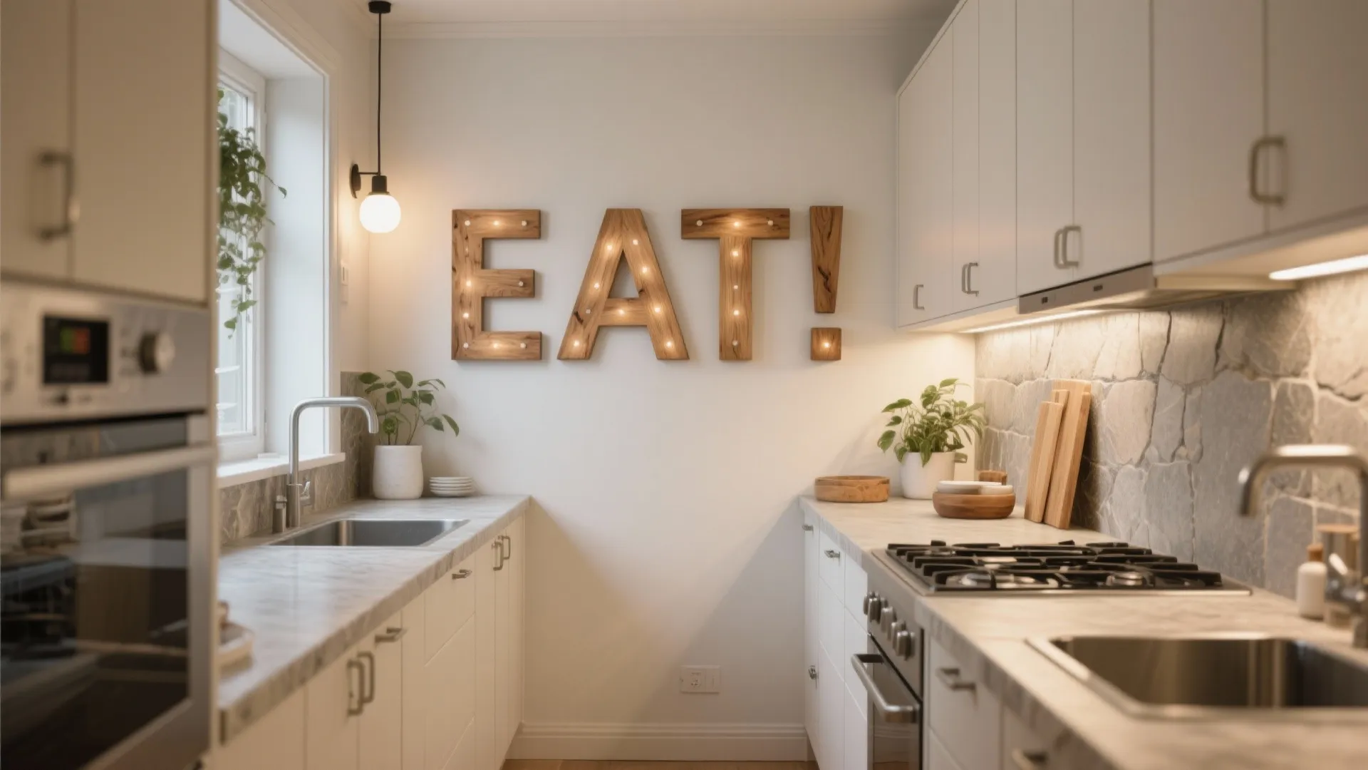 Wood-Trim Letters for Warm Scandinavian Vibes