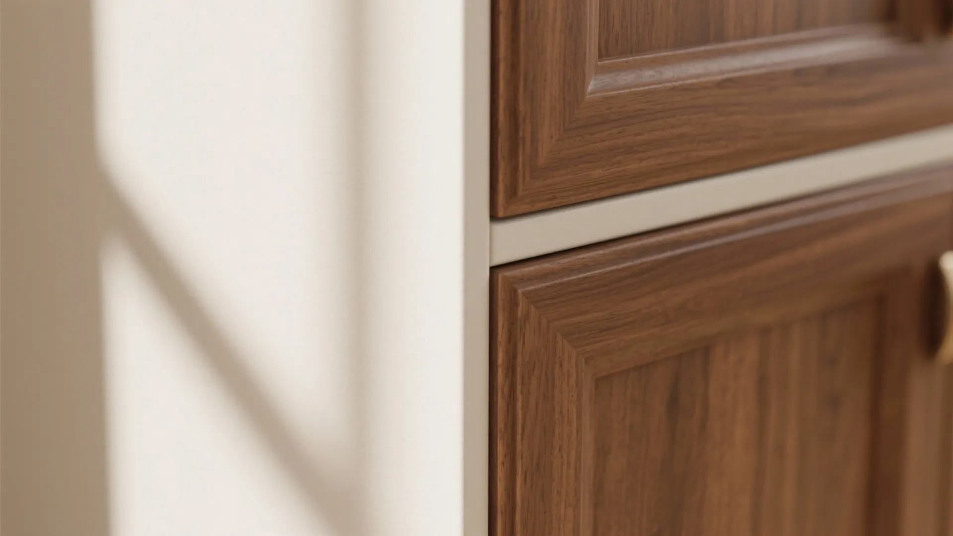 Warm Wood Tones with Painted Trim