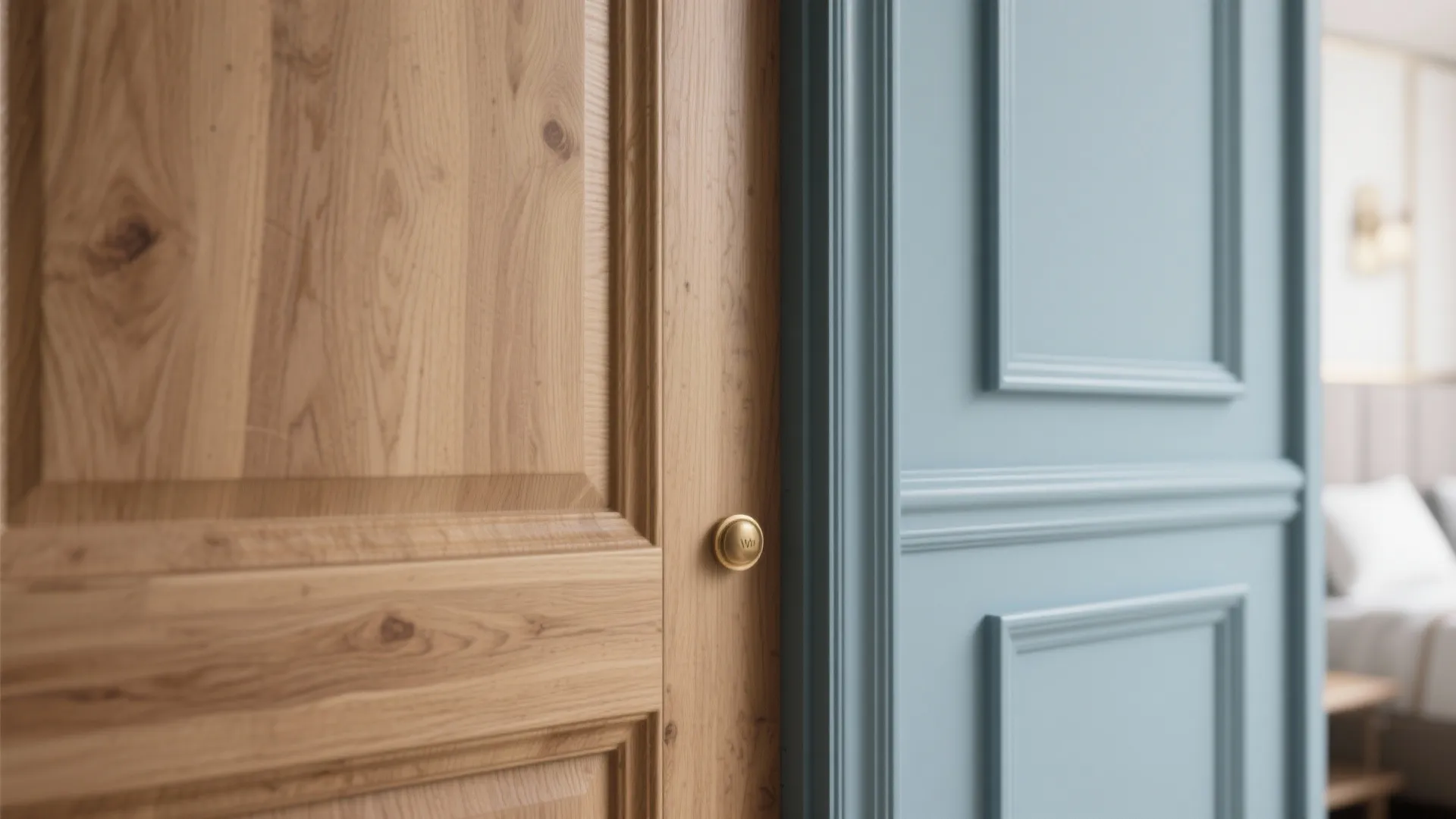 5) Warm Woods with Painted Trims and Doors