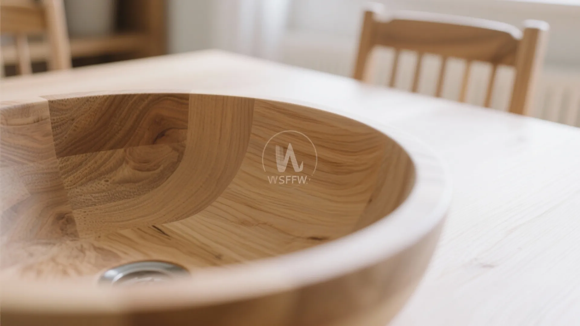 Wood-Trimmed Basin Integration