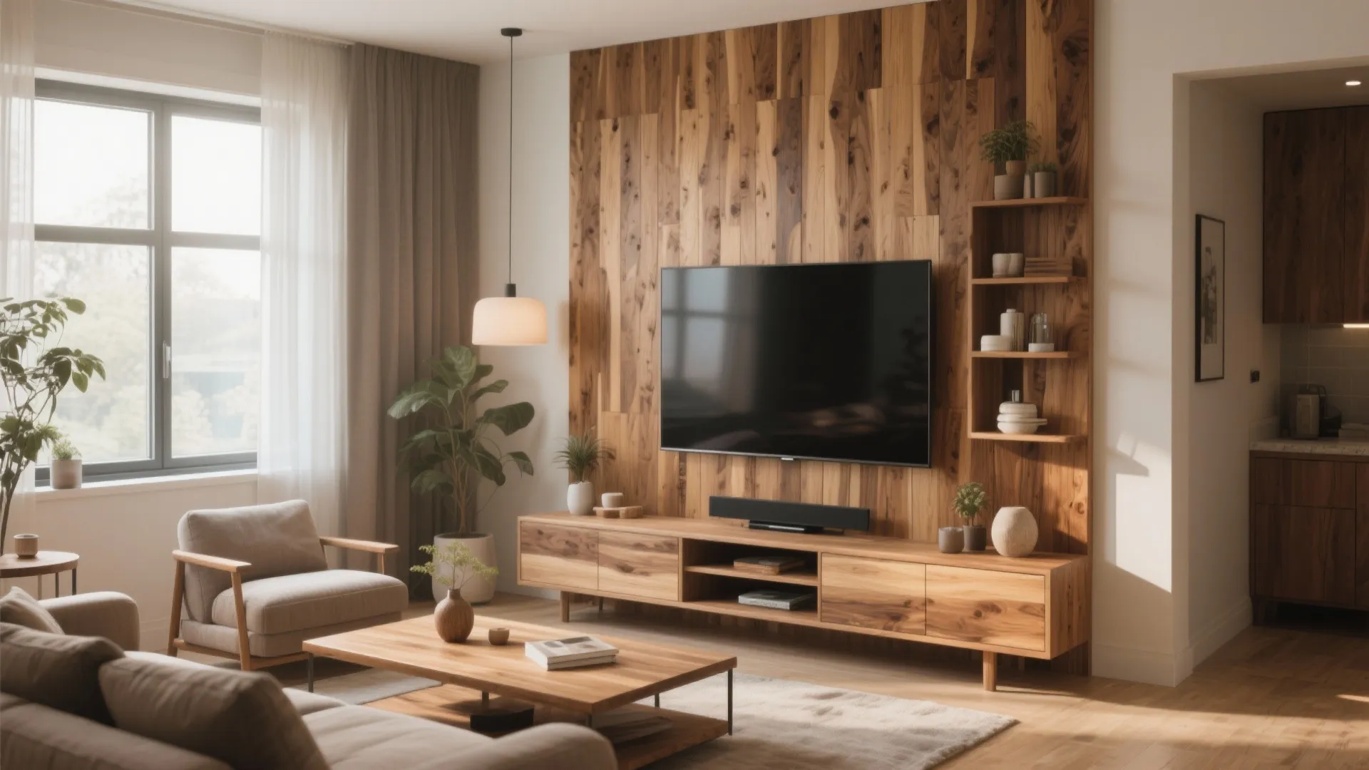 5 Inspiring TV Wall Wood Design Ideas: Transform Your Living Room with These Creative and Functional TV Wall Wood Designs