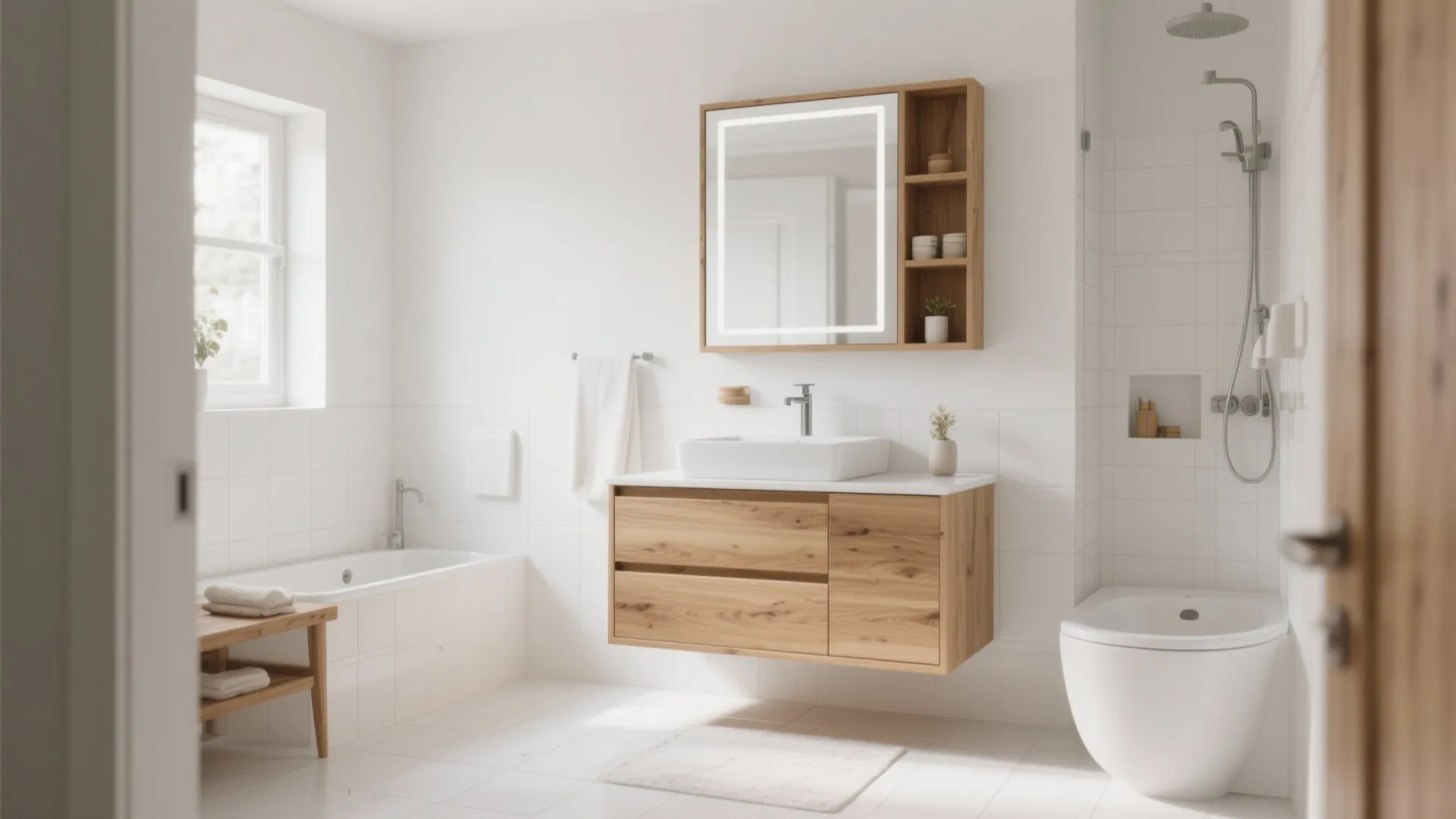 2. Warm it up with wood tones