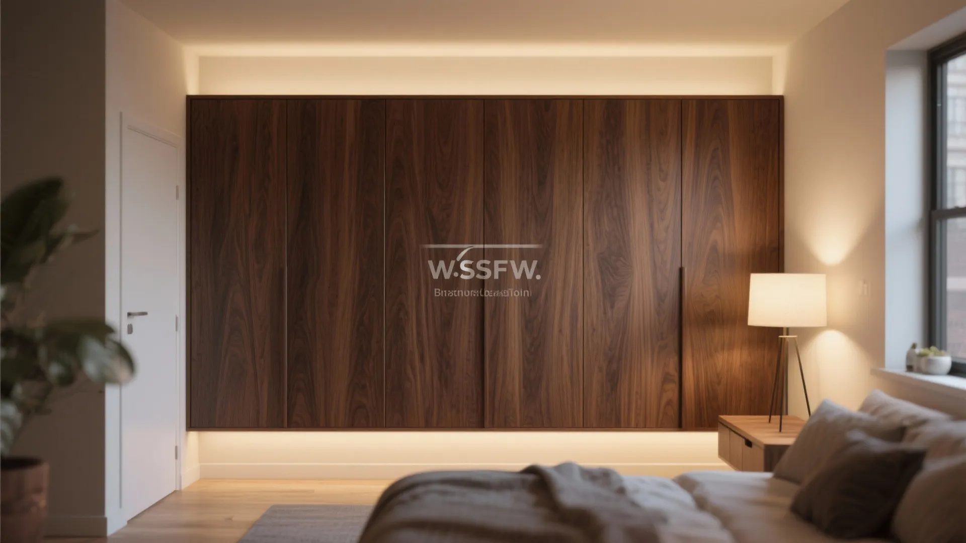 Wood Veneer Finish Wall Almirah