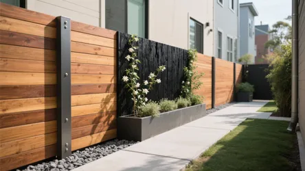 5 Wooden Boundary Wall Design Ideas That Work