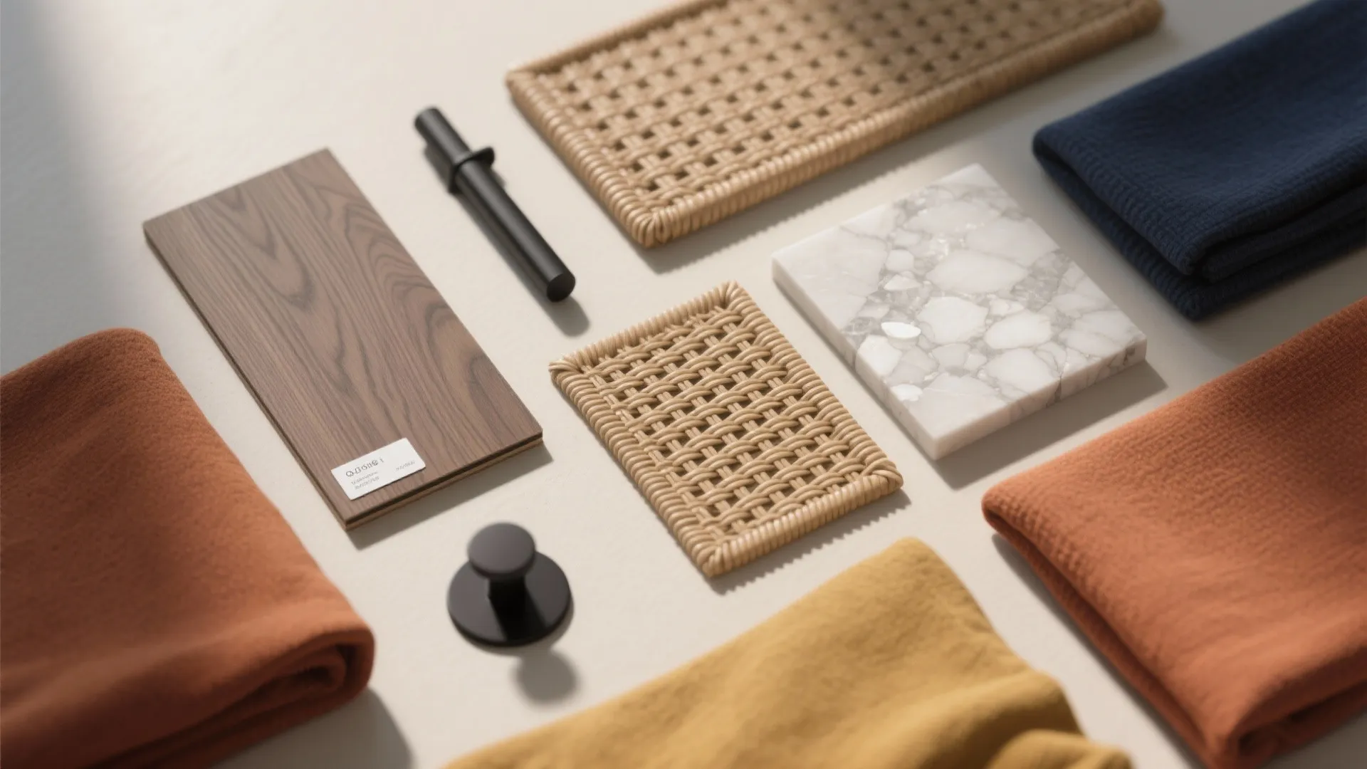 Warm wood accents with easy-care finishes