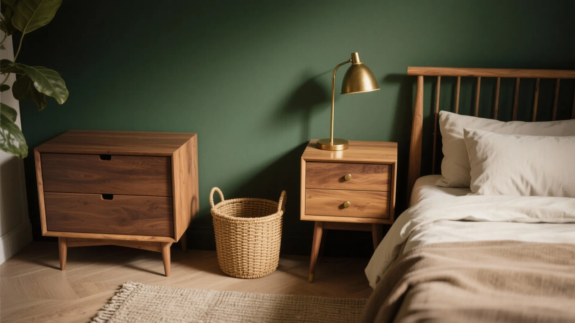 3. Natural Wood and Warm Metals