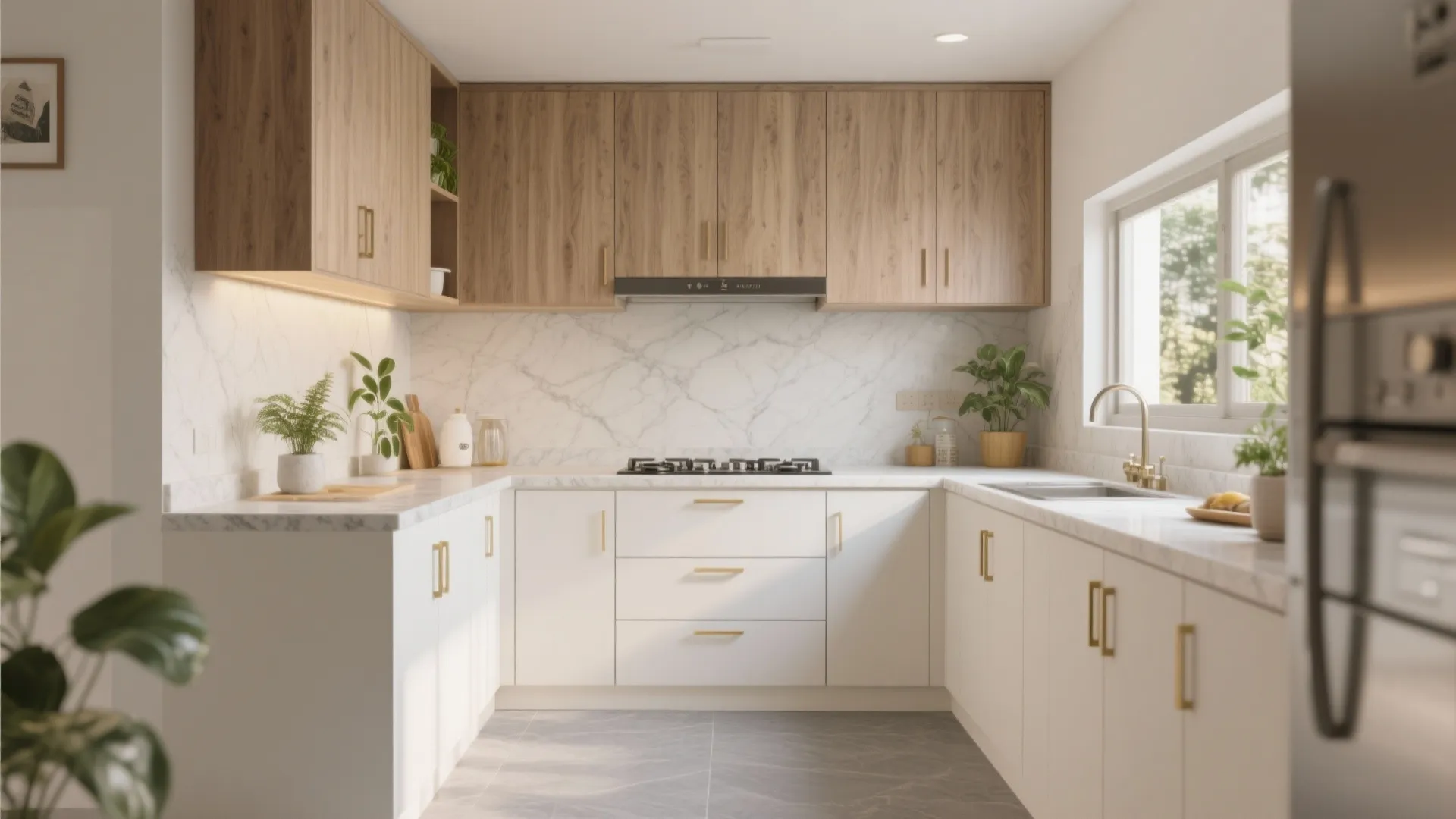 4) Warmth of wood elements