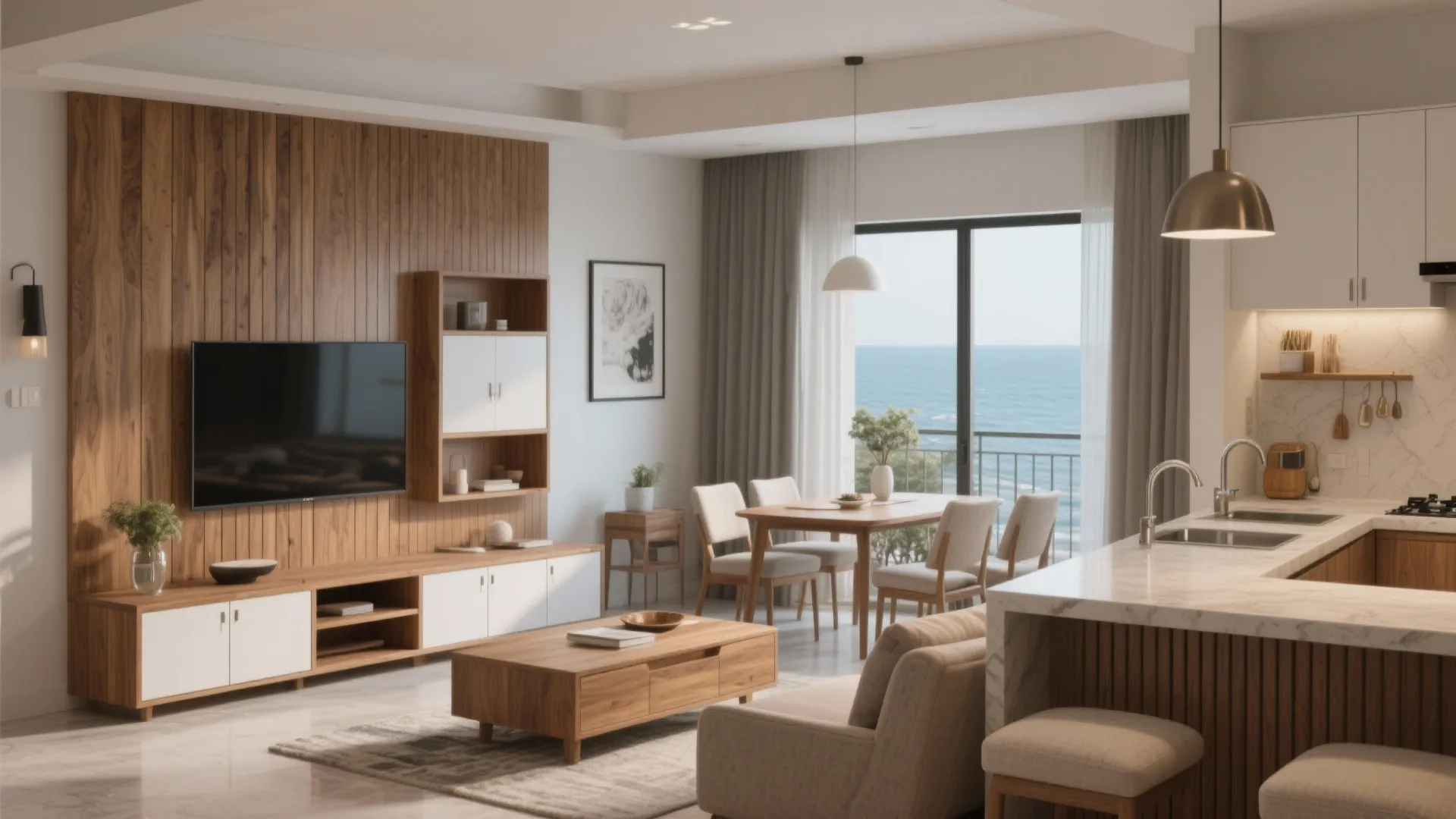 Warmth from natural wood elements