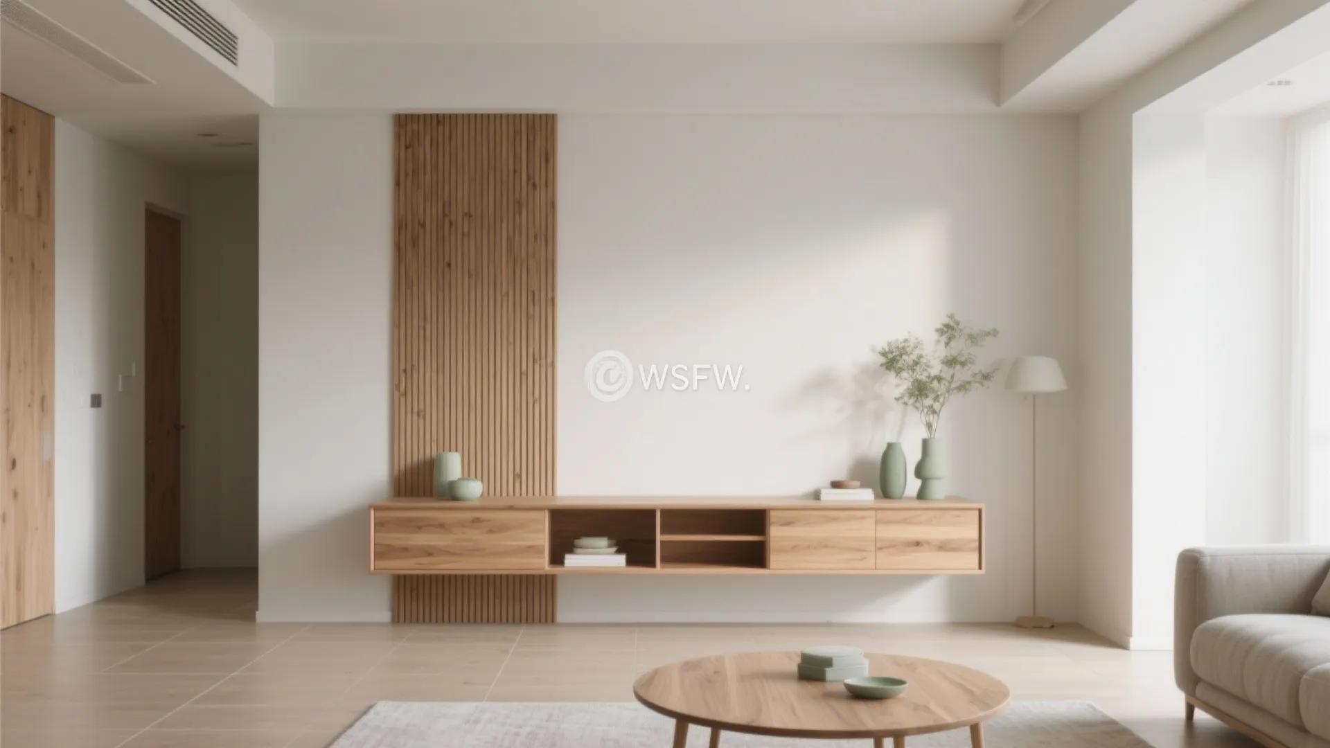 Warmth of natural wood elements