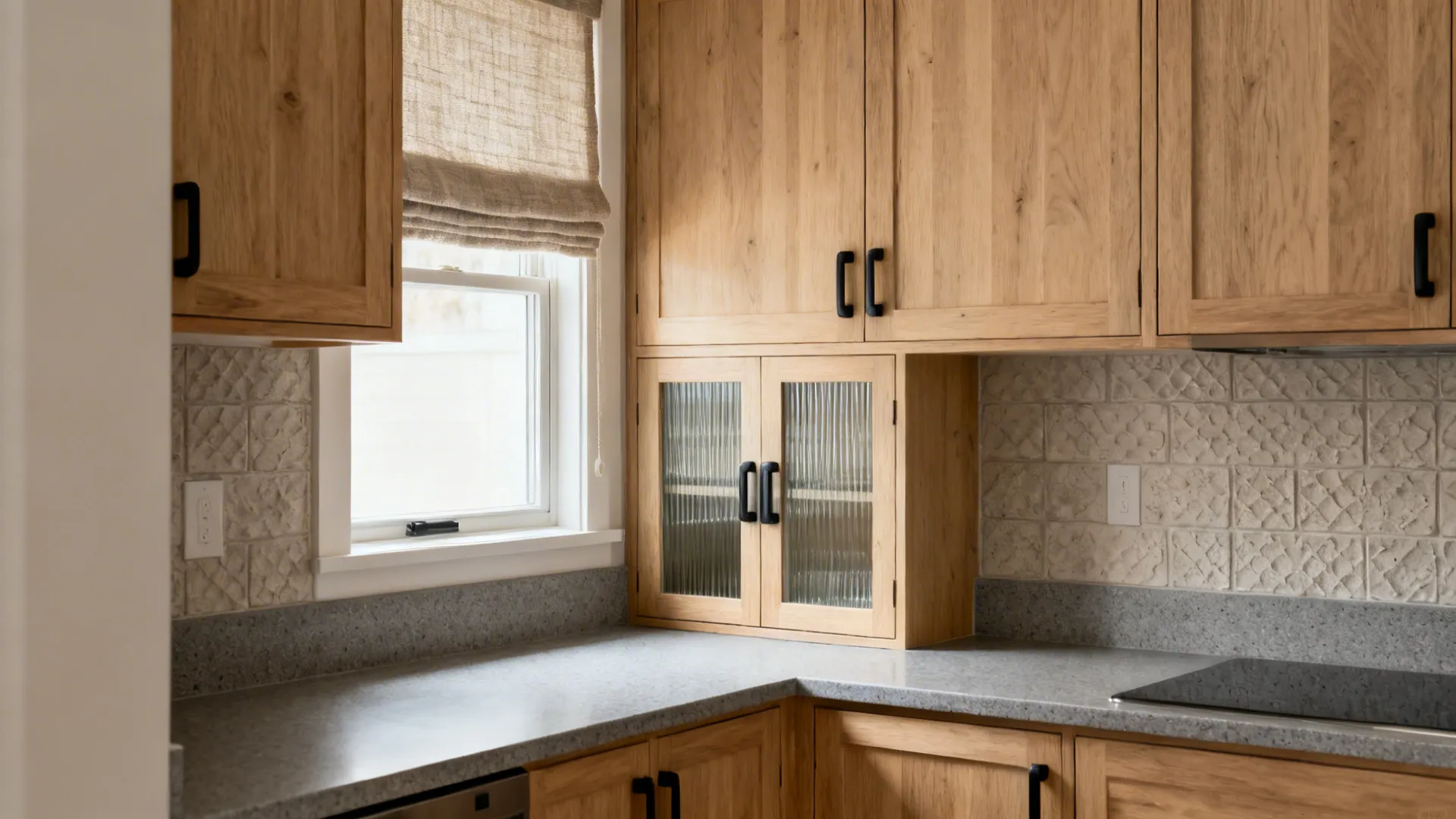 Warmth Through Wood and Textural Contrast