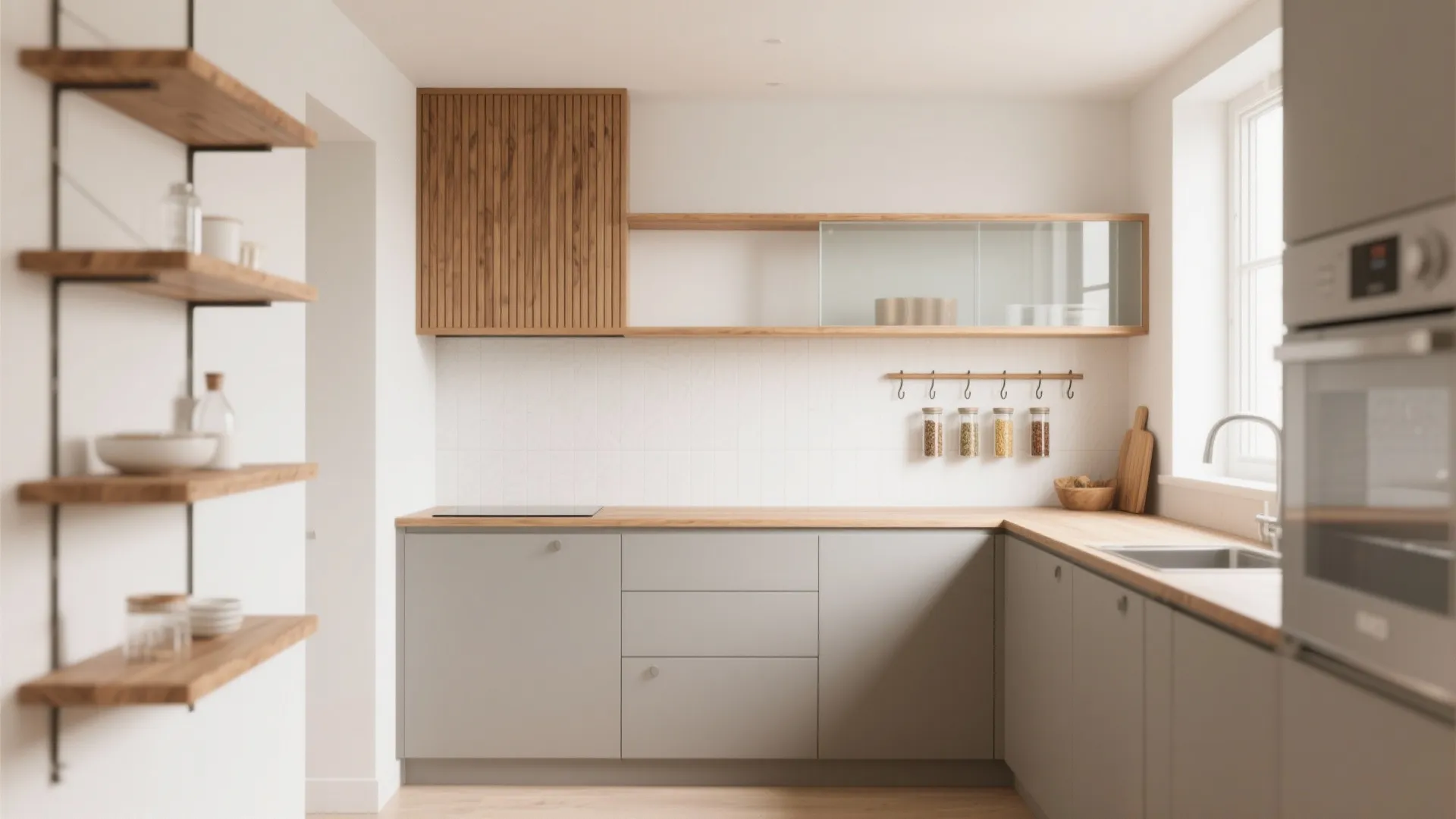 Warmth of Wood Elements in Compact Rooms