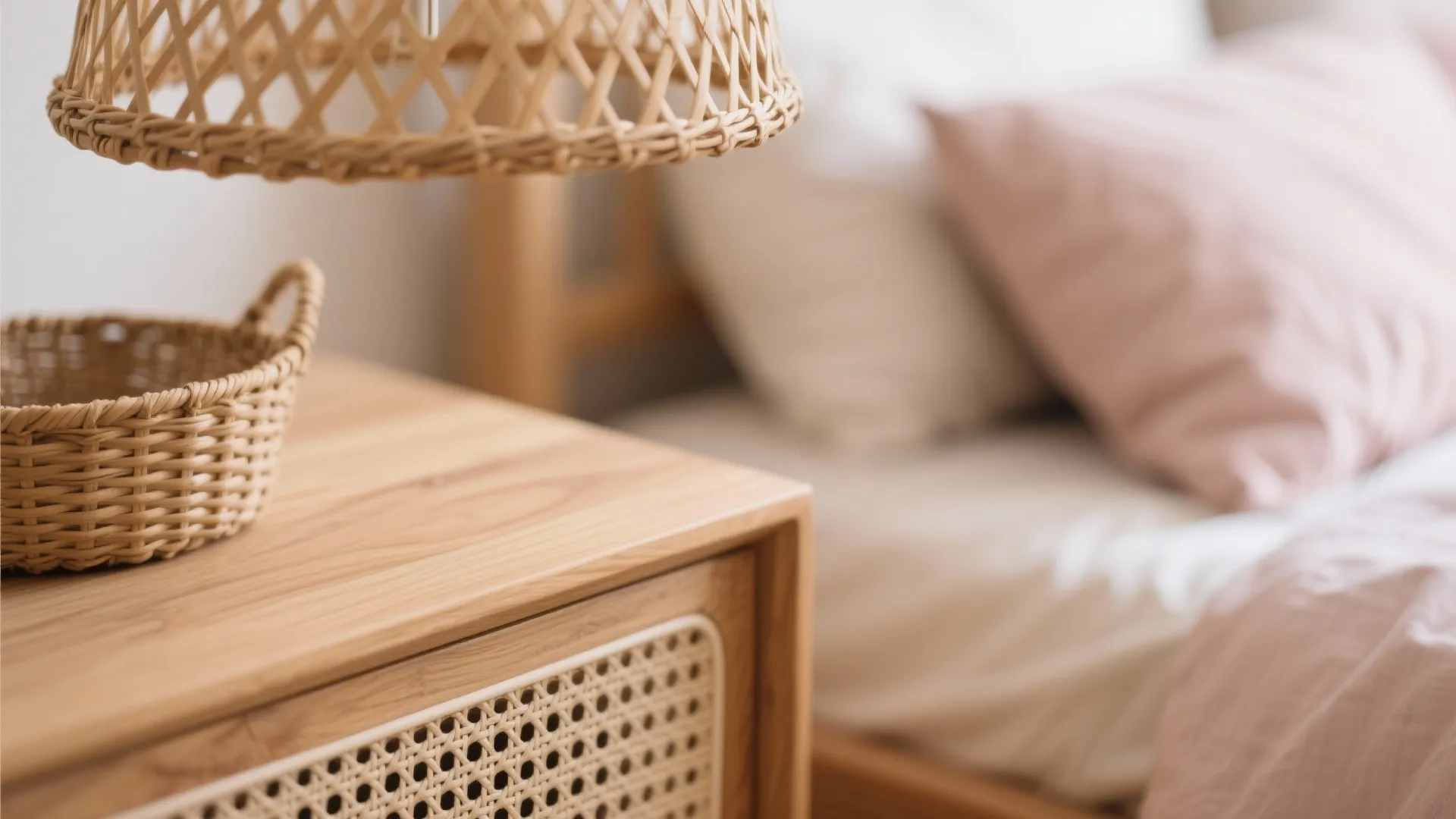 Wood + Woven Accents For Warmth