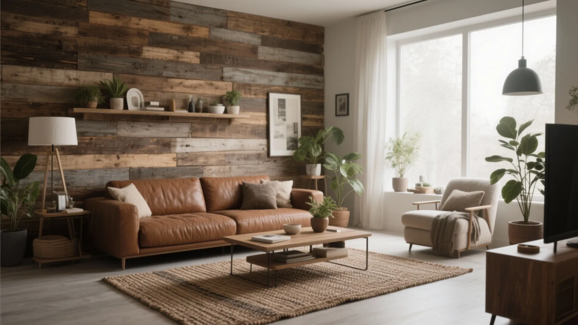 6. Wooden Accent Walls