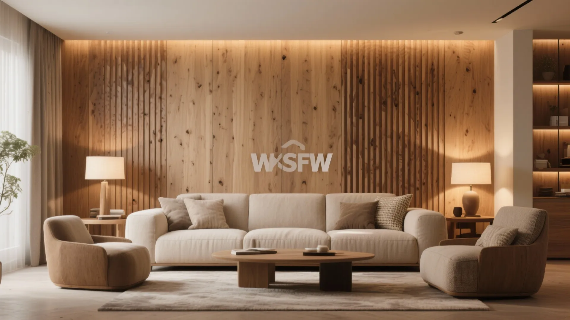 5. Accent Wall with Textured Panels