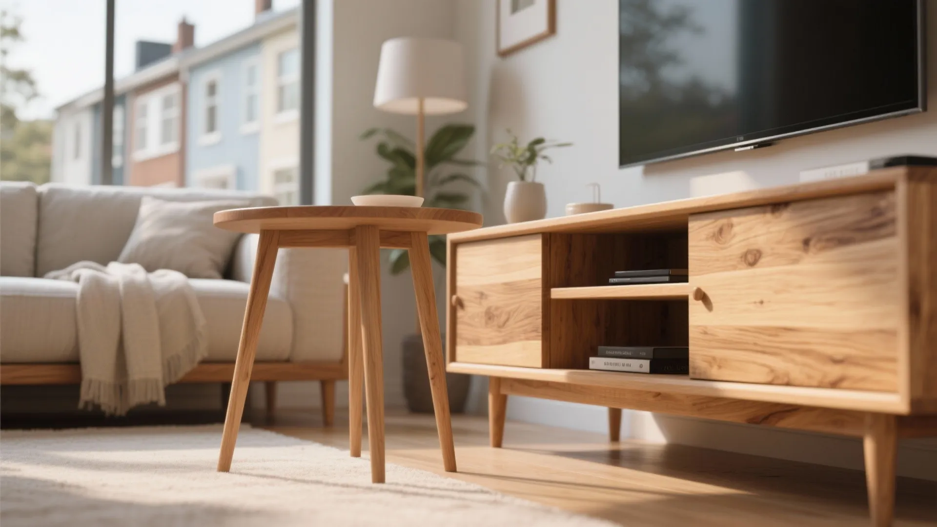 4. Warmth Through Wooden Accents