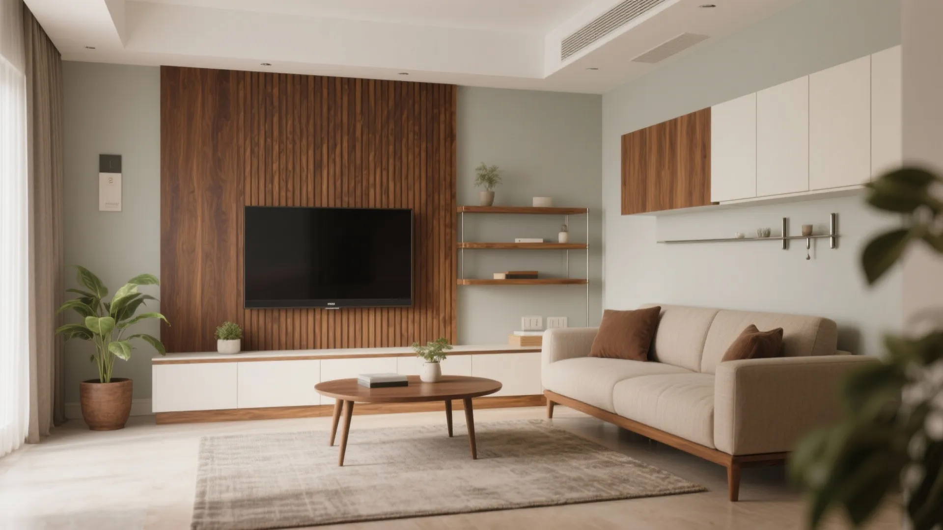 Warmth of wooden accents