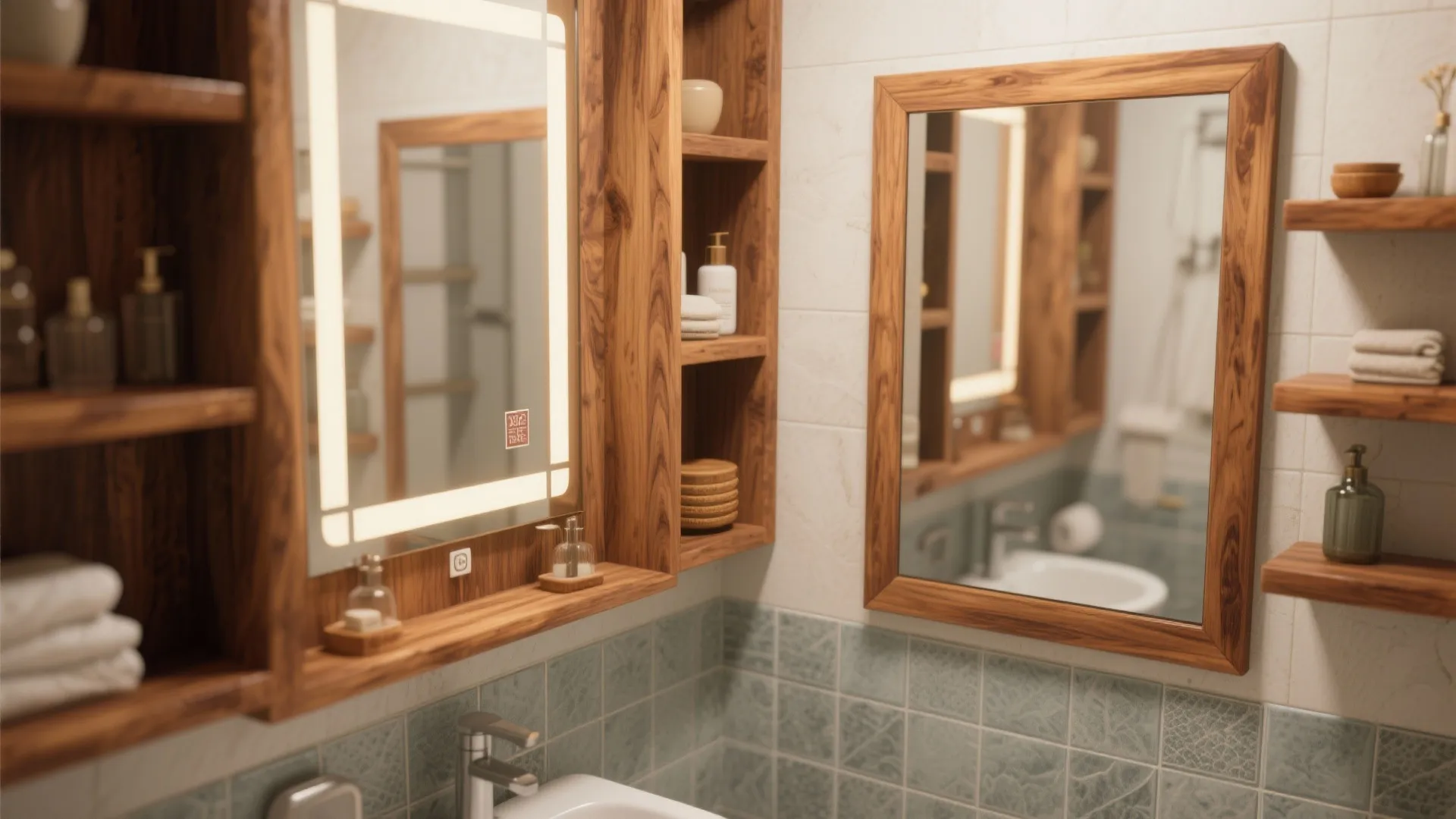 4. Warm Wooden Accents