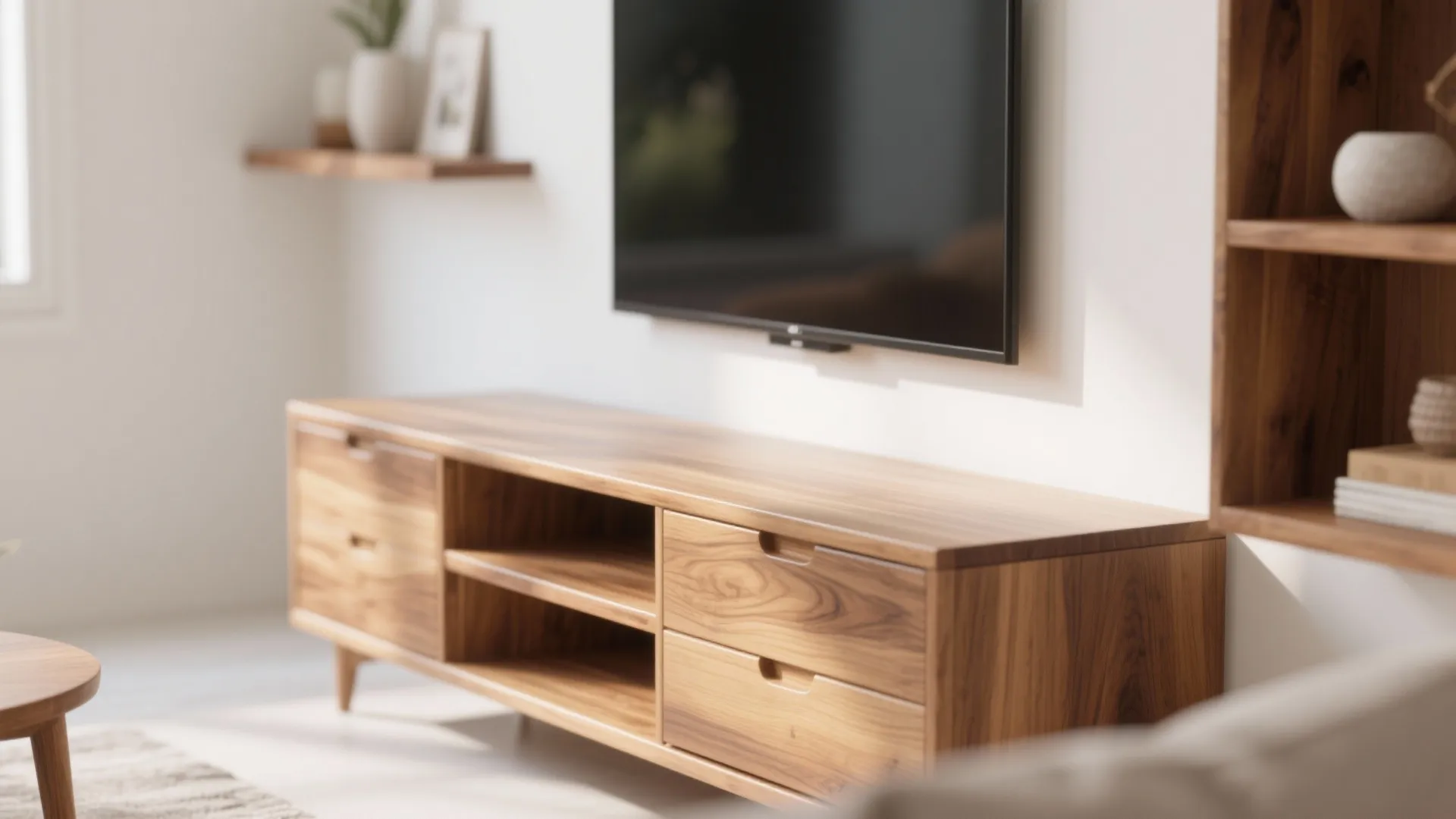 4. Wooden accents for coziness