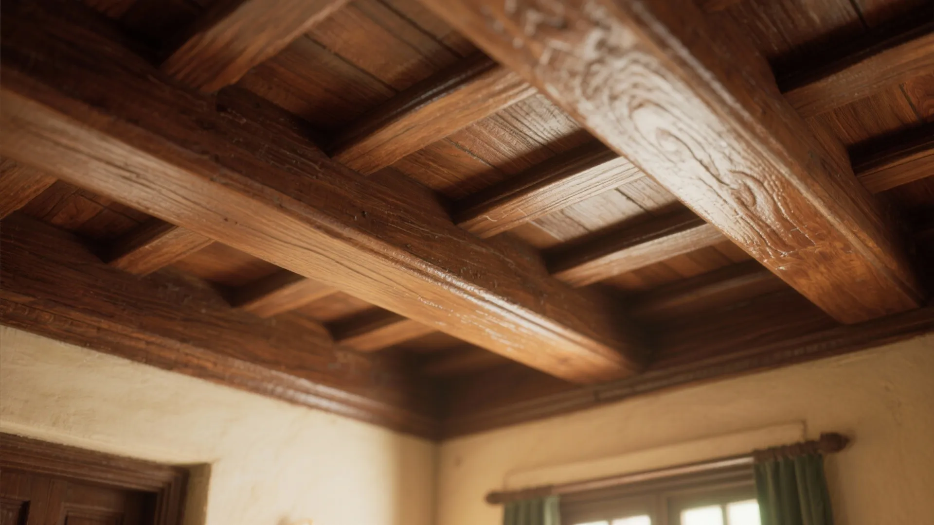 Wooden beam highlights