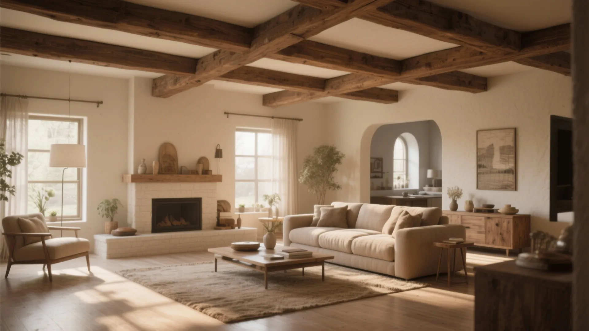 8. Wooden Ceiling Beams