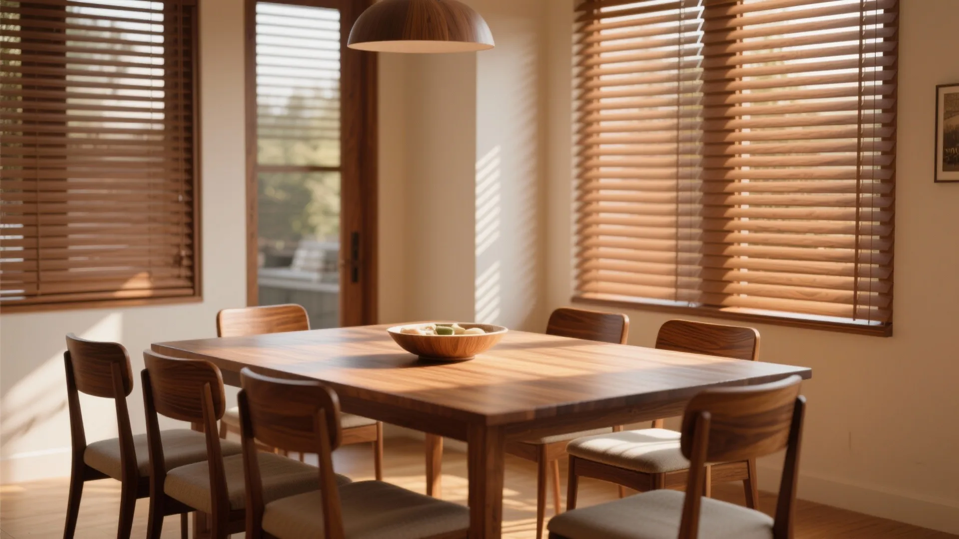 Idea 3: Wooden Blinds for Warmth