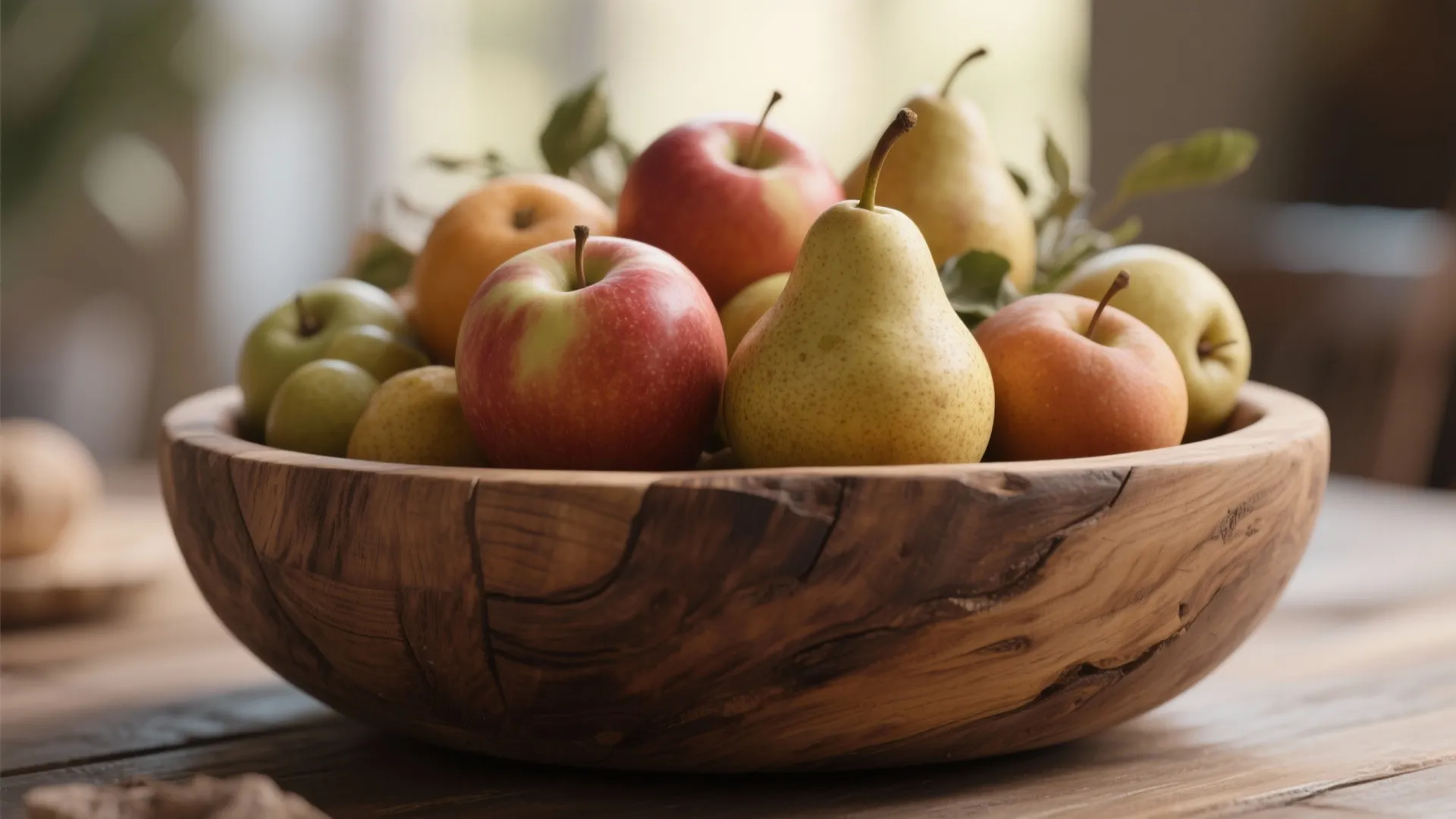4. Rustic Wooden Bowl