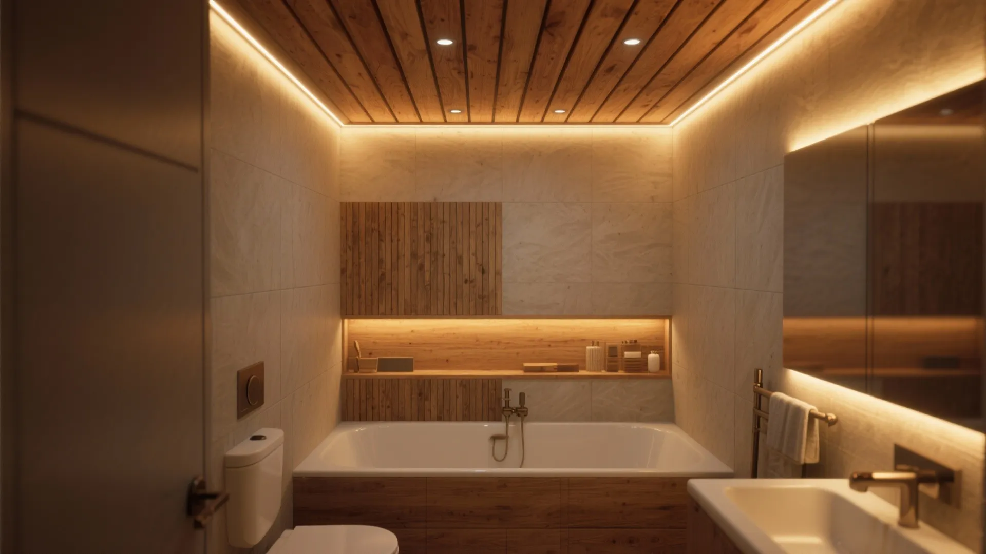 5. Wooden Ceiling Accents