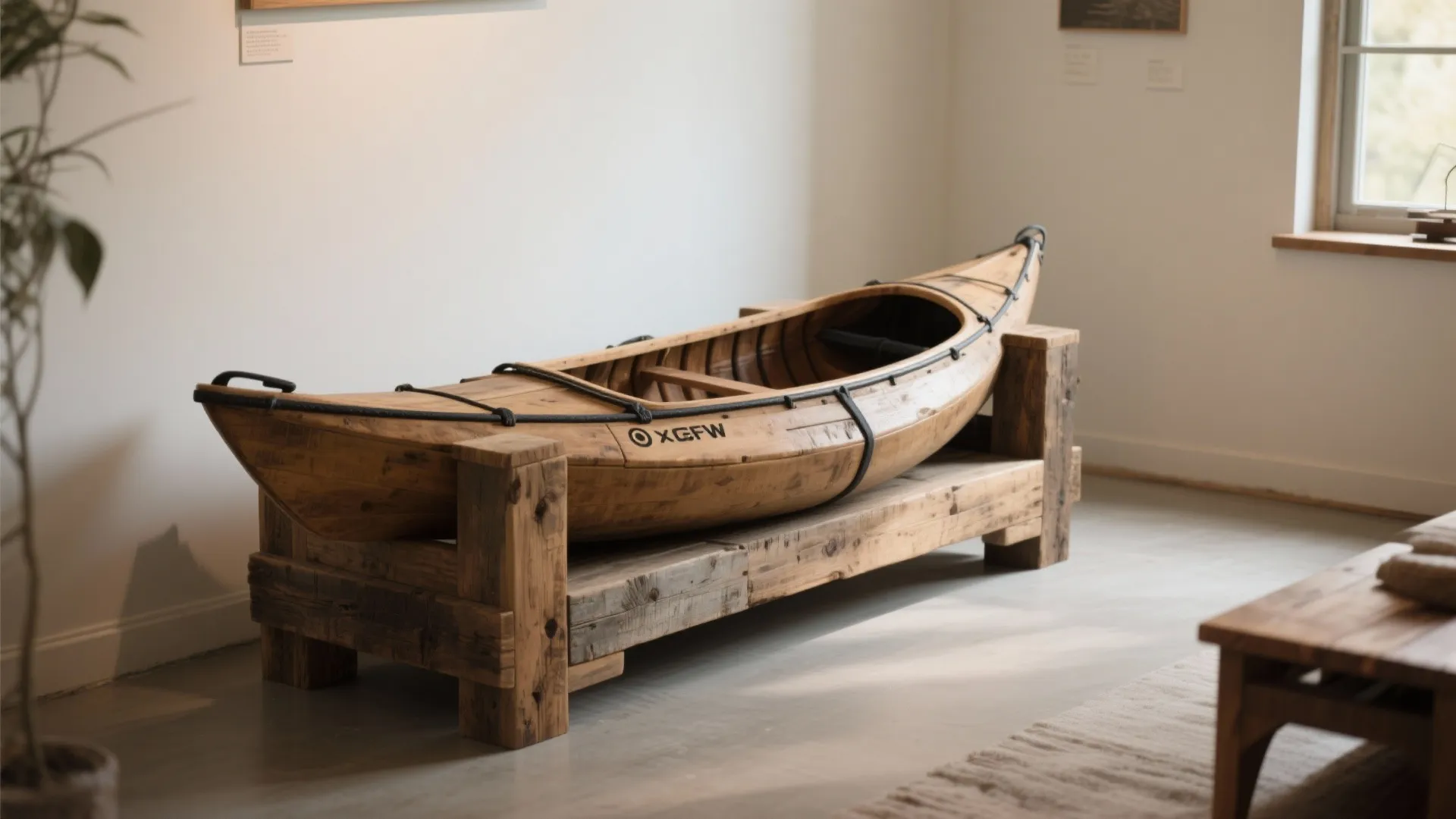 3. Wall Cradle Made from Reclaimed Wood