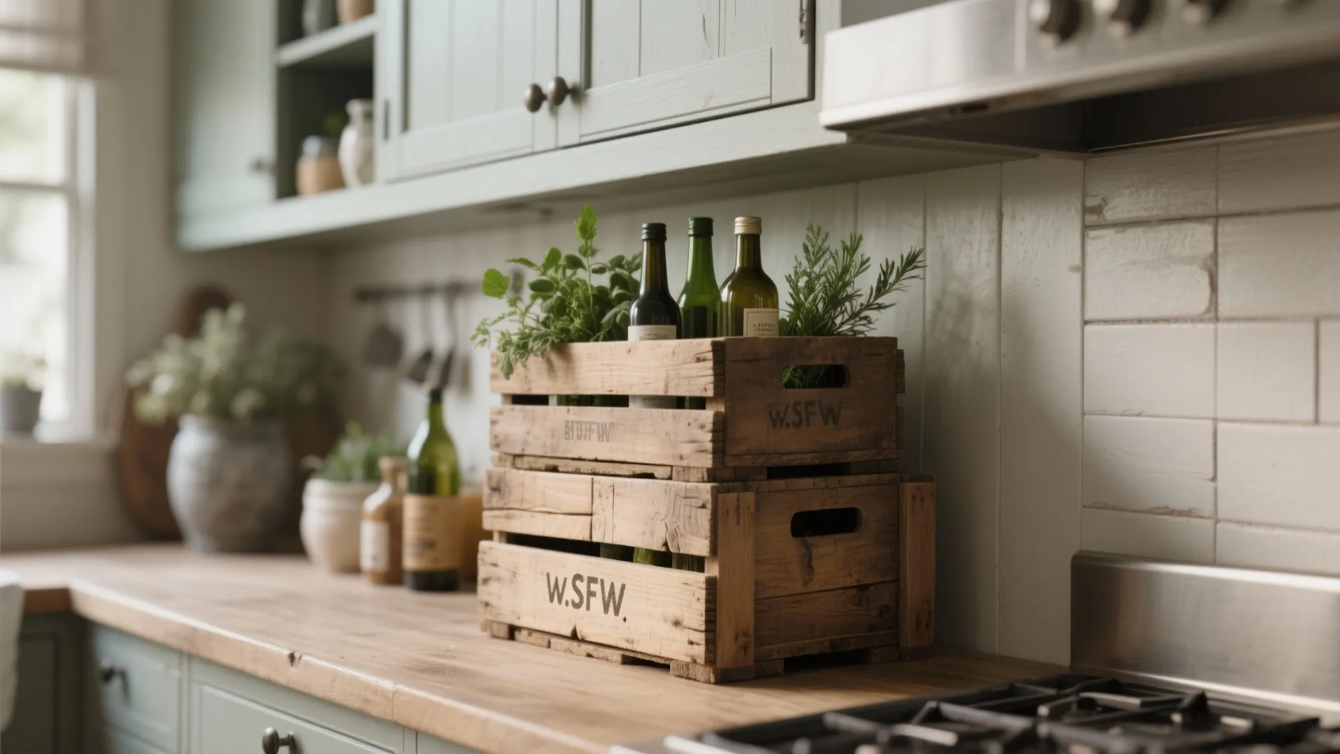 9. Rustic Wooden Crates