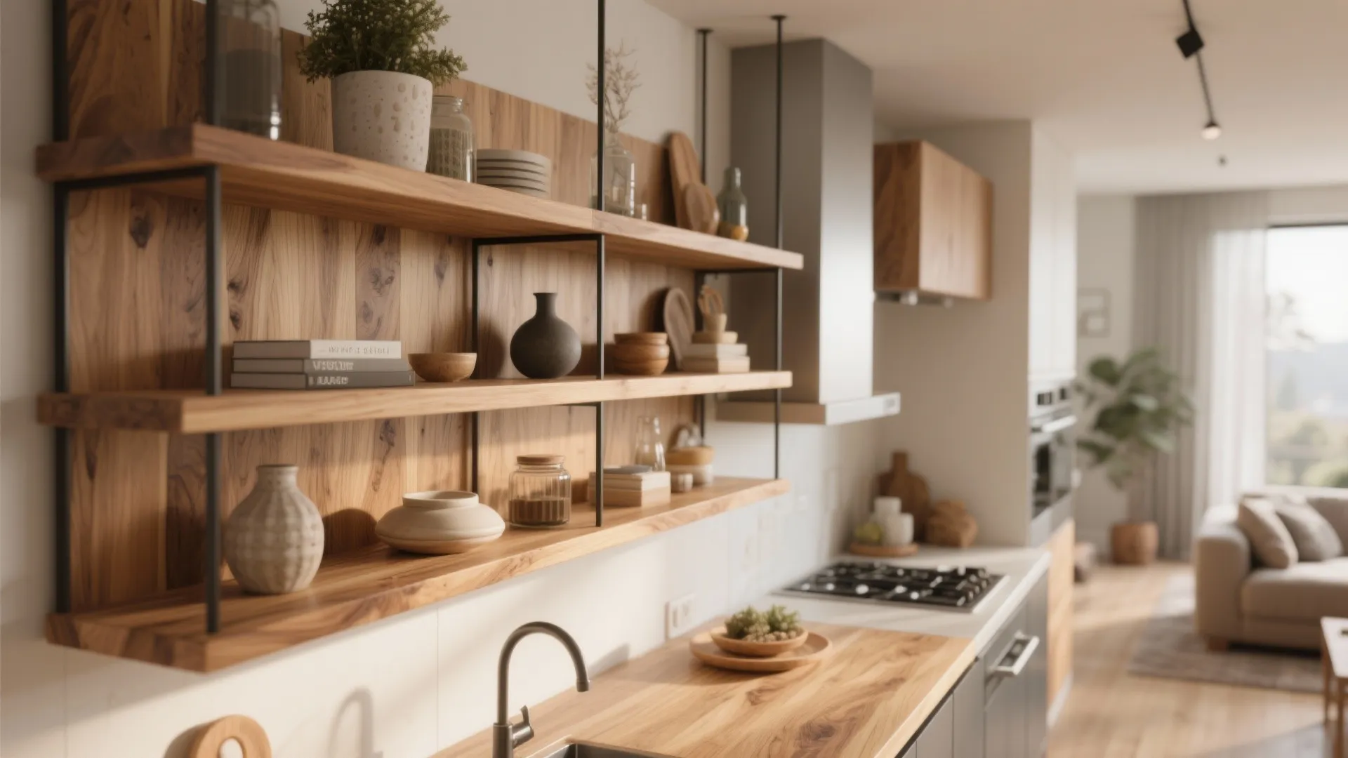 4. Warmth from Wooden Elements