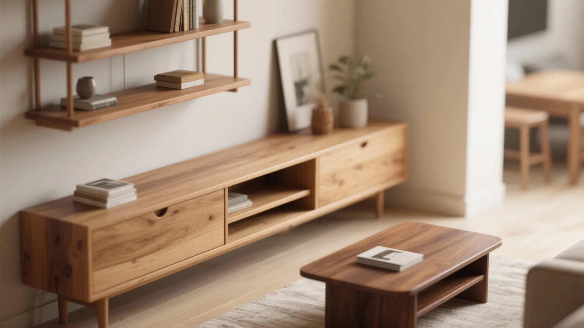 4. Warmth with Wooden Elements