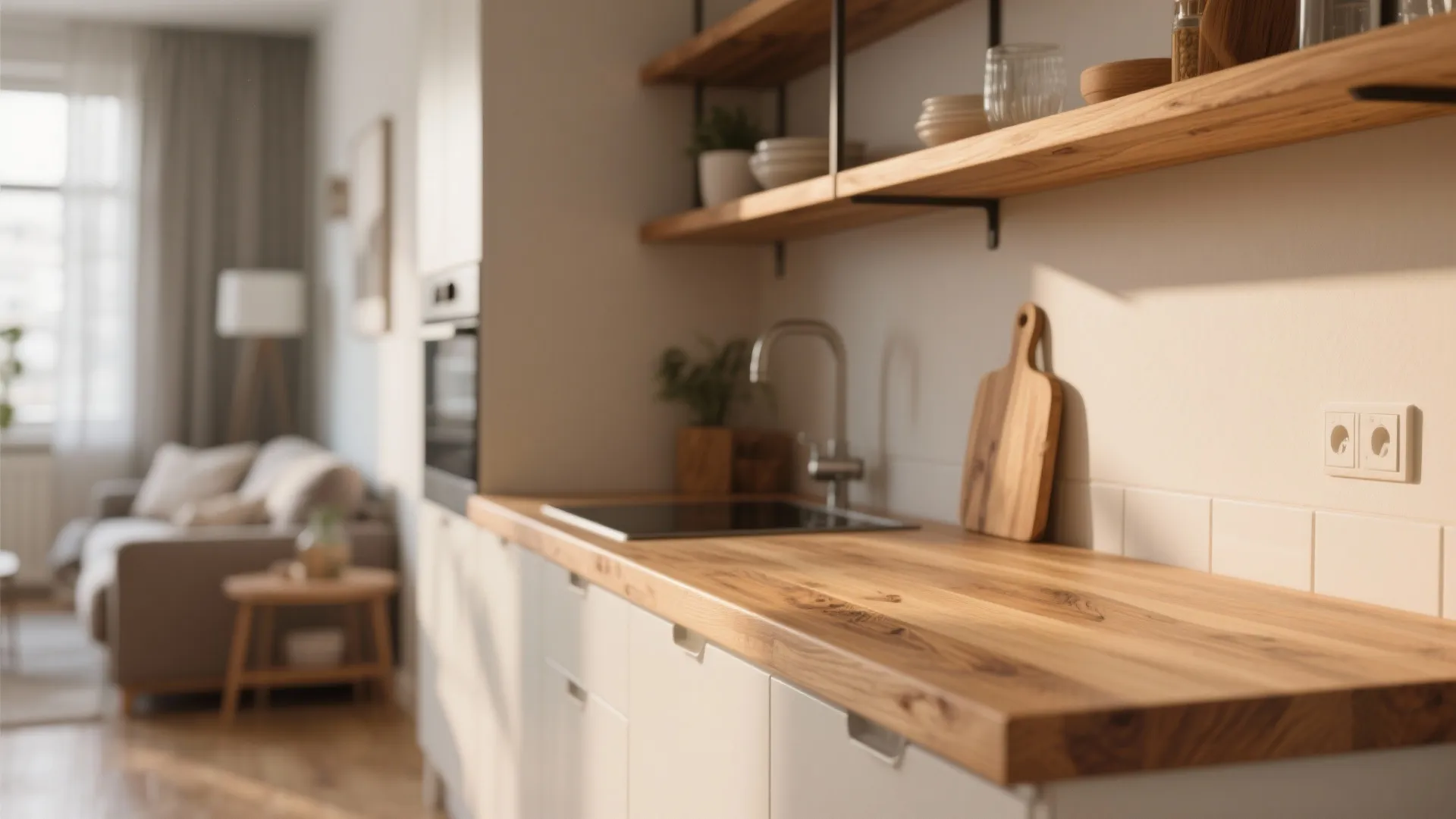 4. Warmth with Wooden Accents