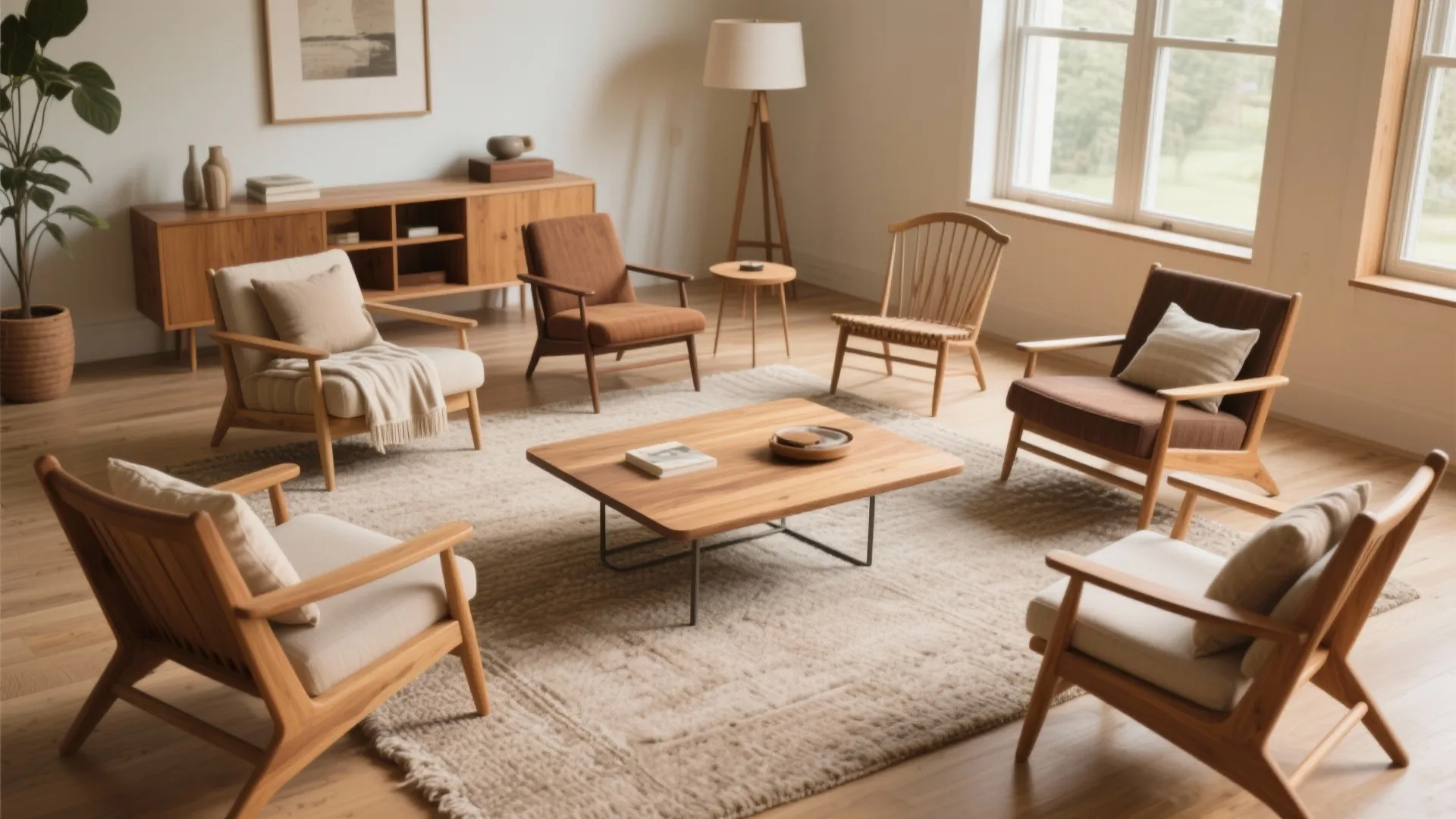 Wooden Chair Designs for Living Room: Stylish Seating Ideas