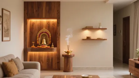 5 simple wooden pooja mandir designs for home