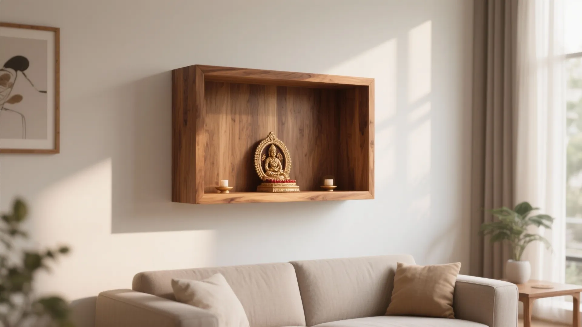 Minimalist Wooden Niche