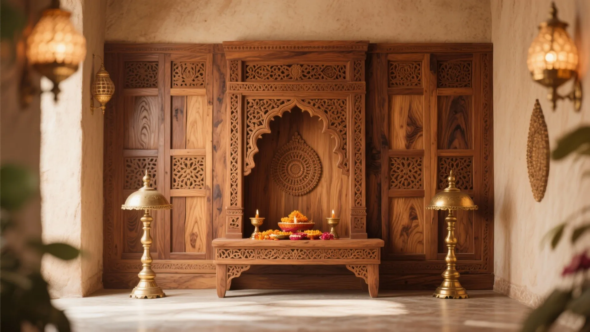 Intricate Wooden Paneling