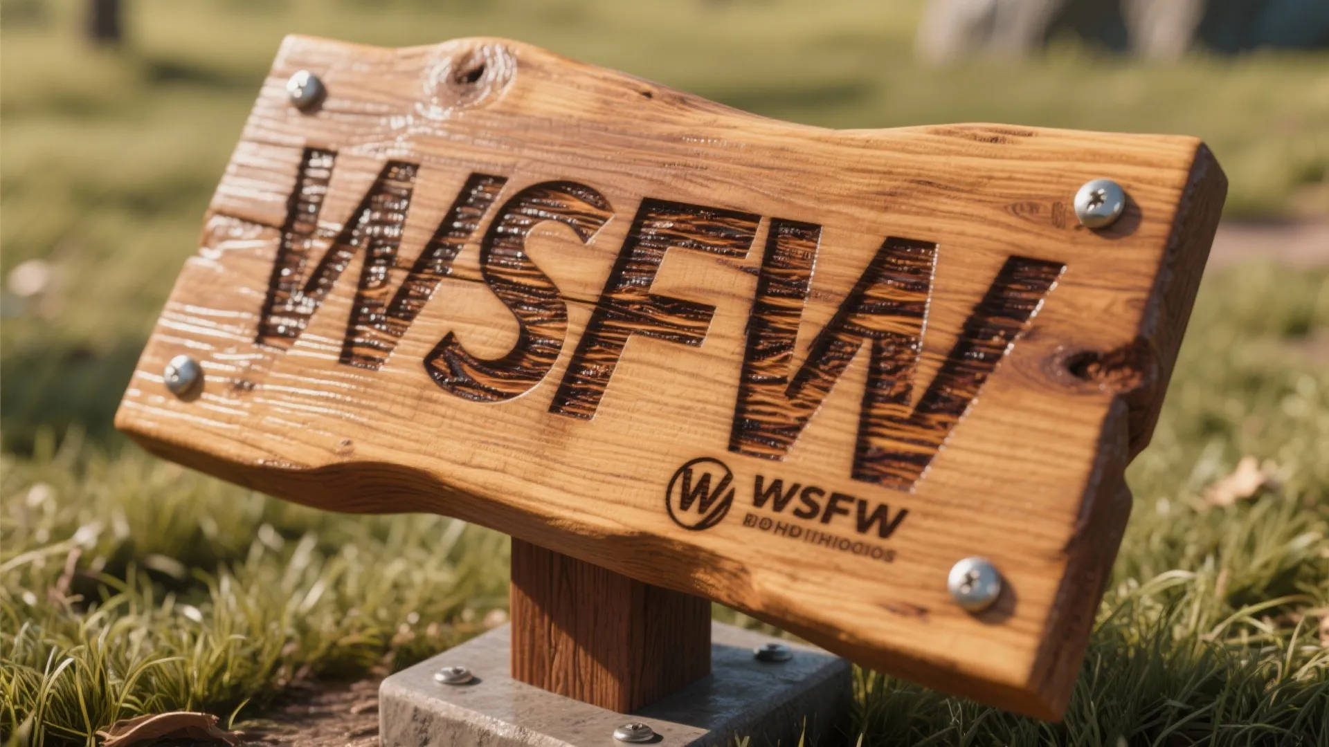 2. Simple wooden memorial plaque