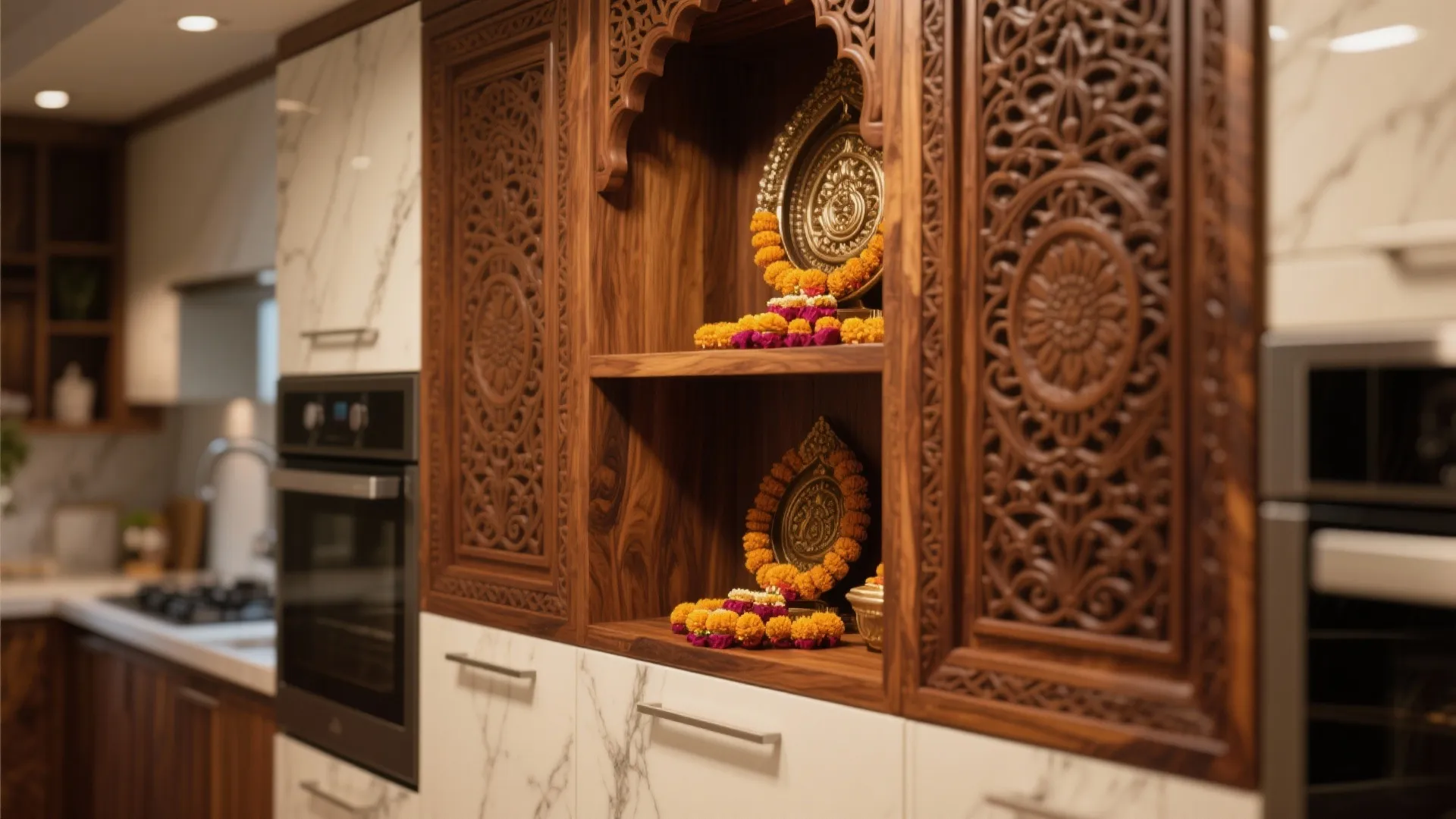 Wooden Accents for Warmth