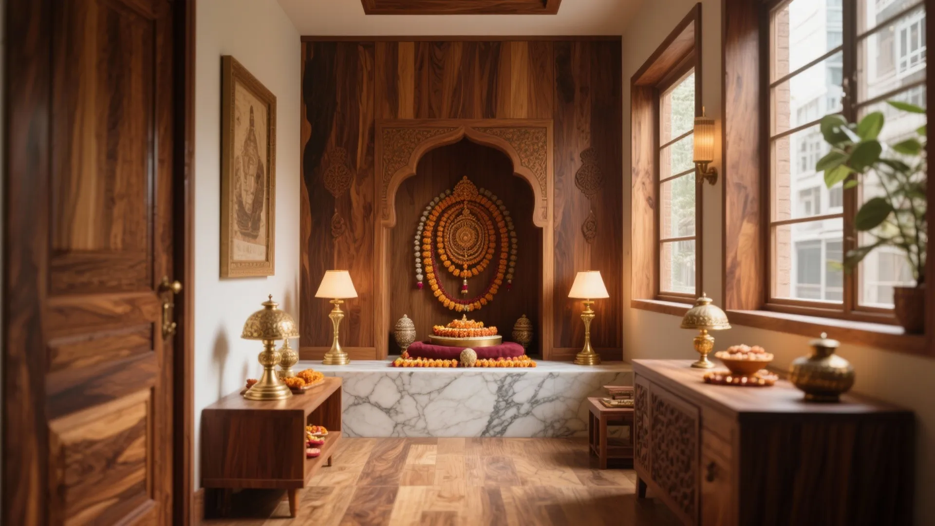 5 Wooden Pooja Room Design Inspirations: Warm, Serene, and Functional Wooden Ideas for Your Sacred Space