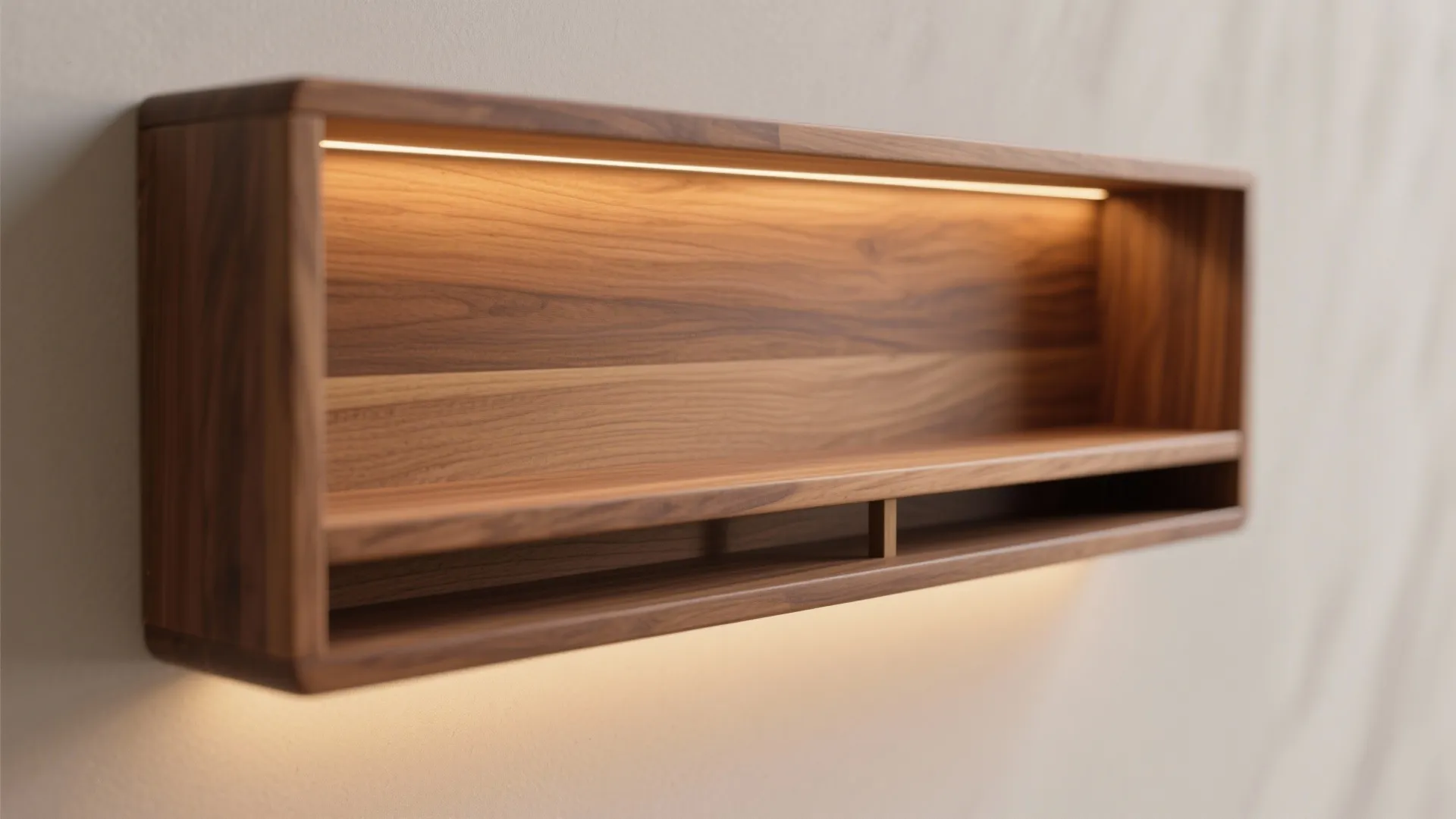 Minimalist Wooden Wall Pooja Unit