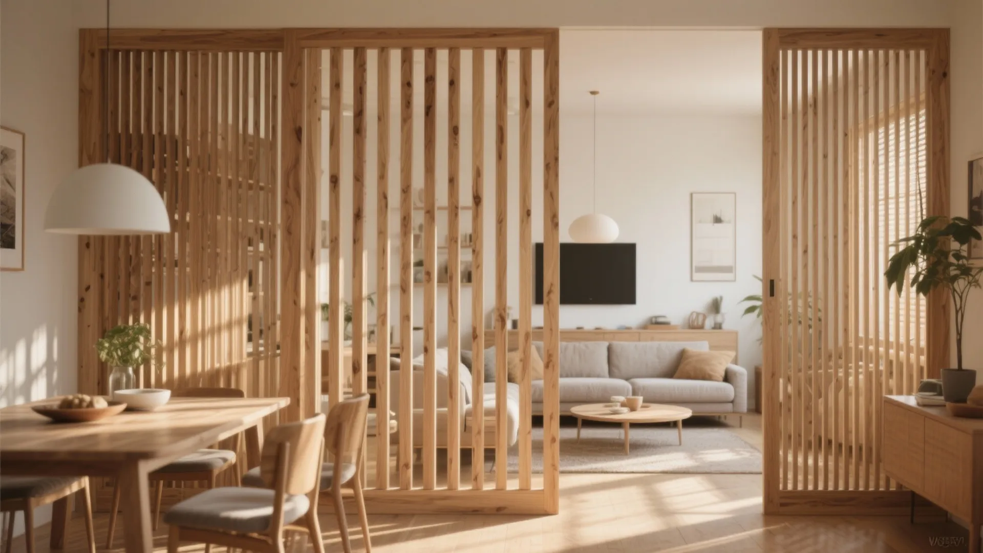 Wooden Slat Screens
