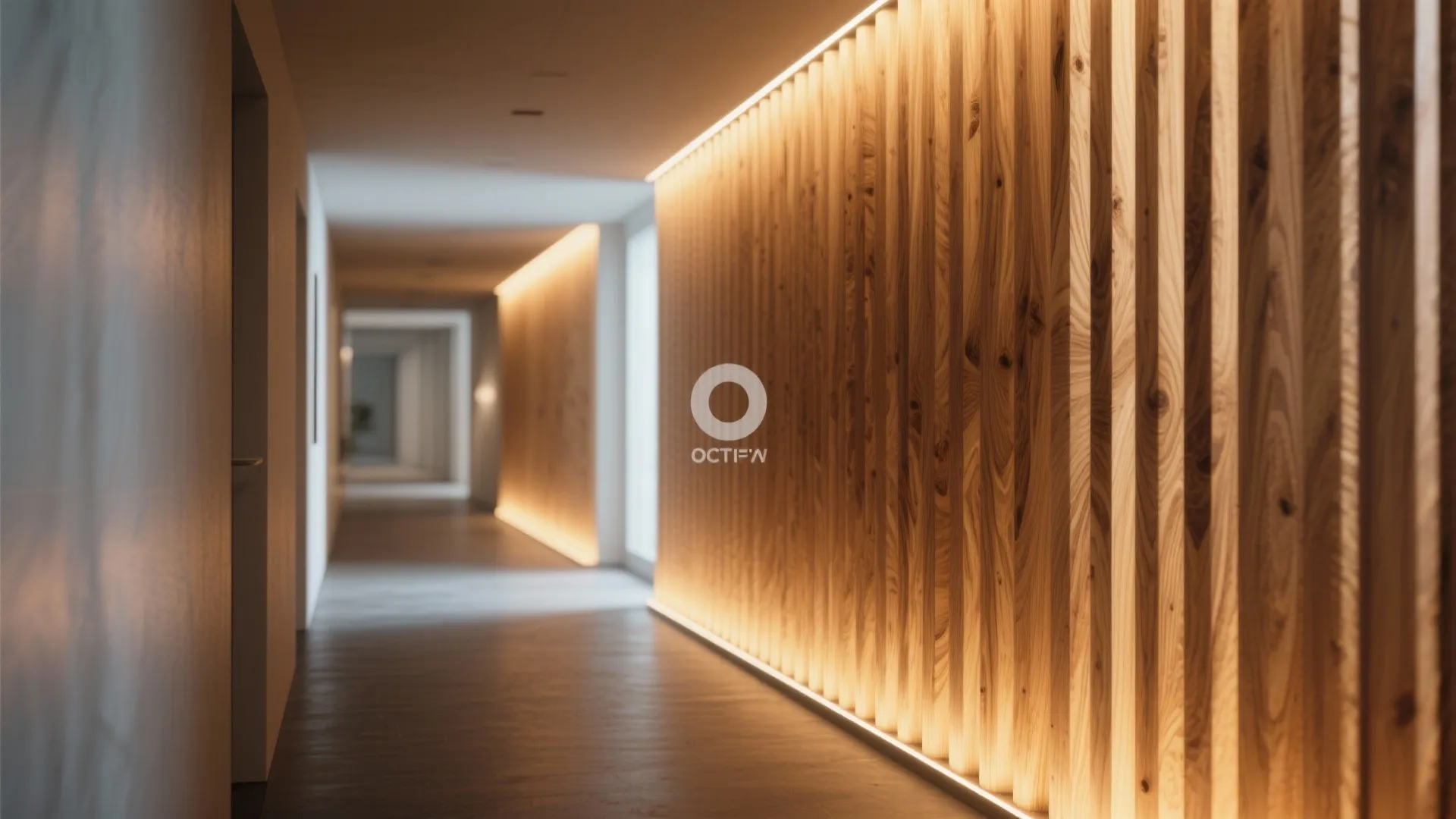 2. Wooden Slat Feature Wall