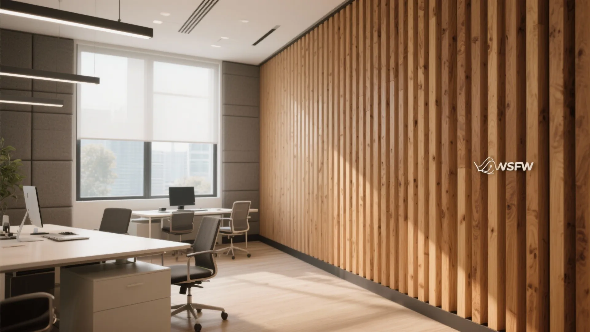 2. Wooden Slat Panels