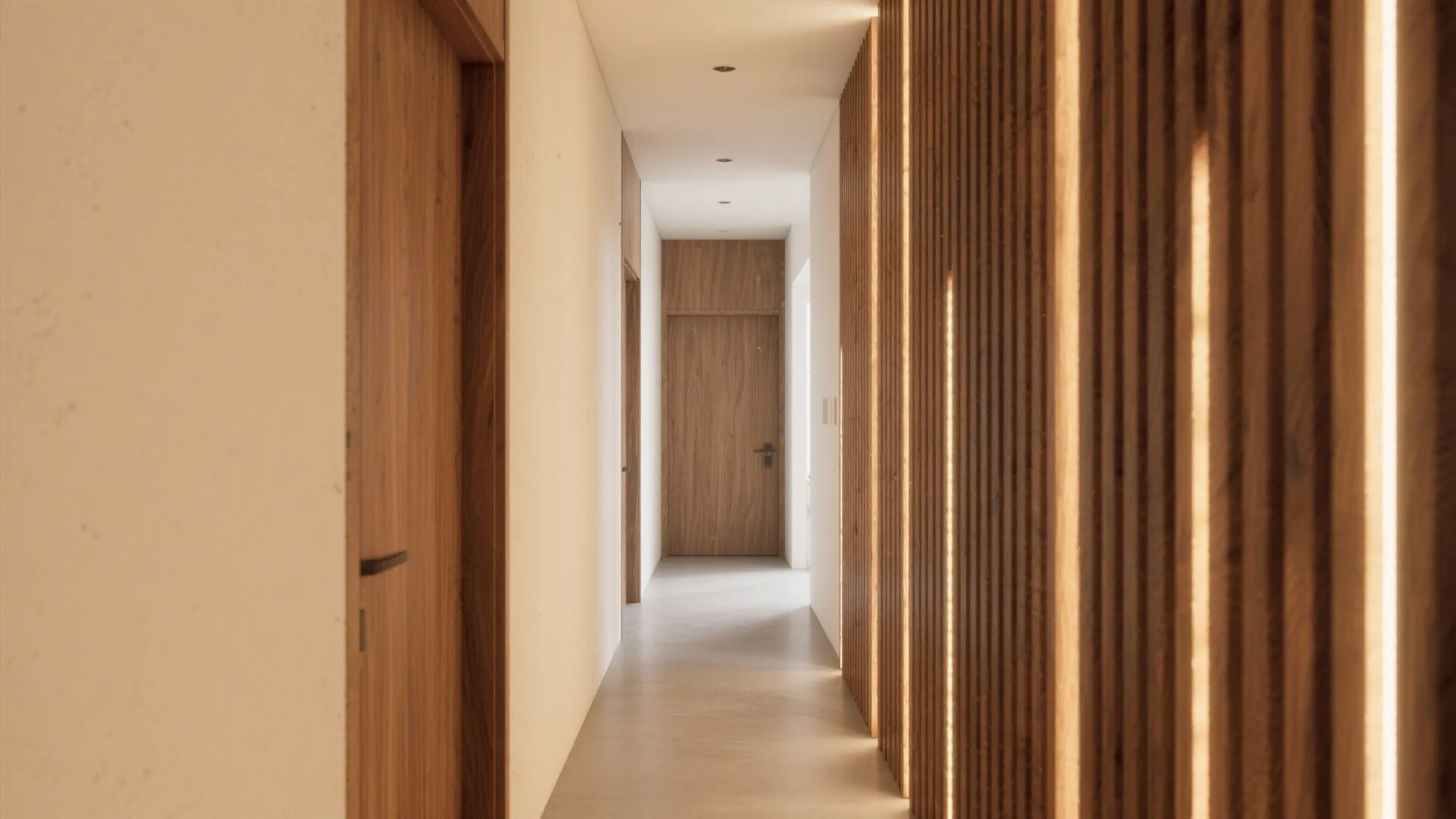 2. Wooden Slat Accent Wall